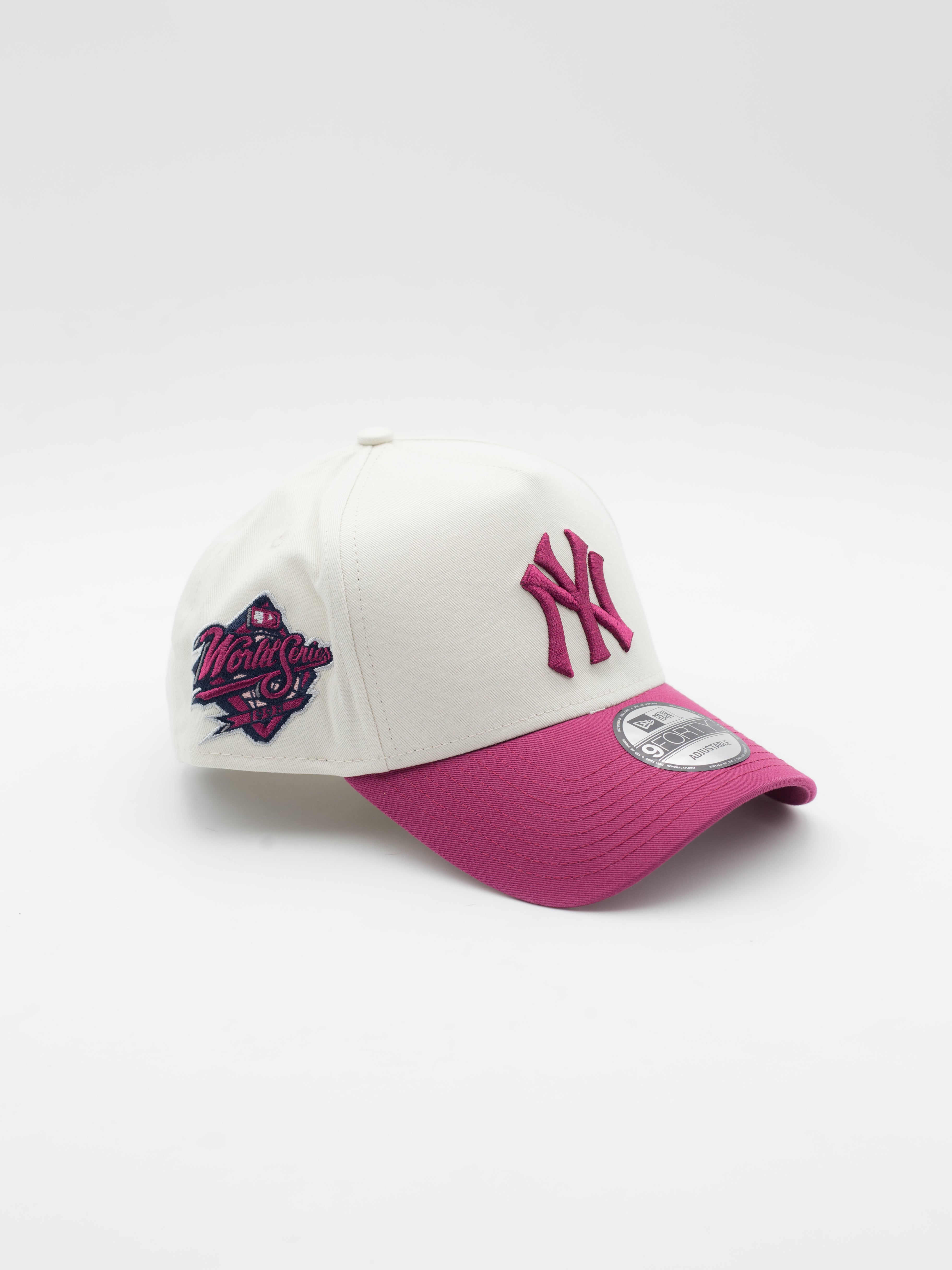 9FORTY E-Frame World Series Patch New York Yankees Cream/Mauve