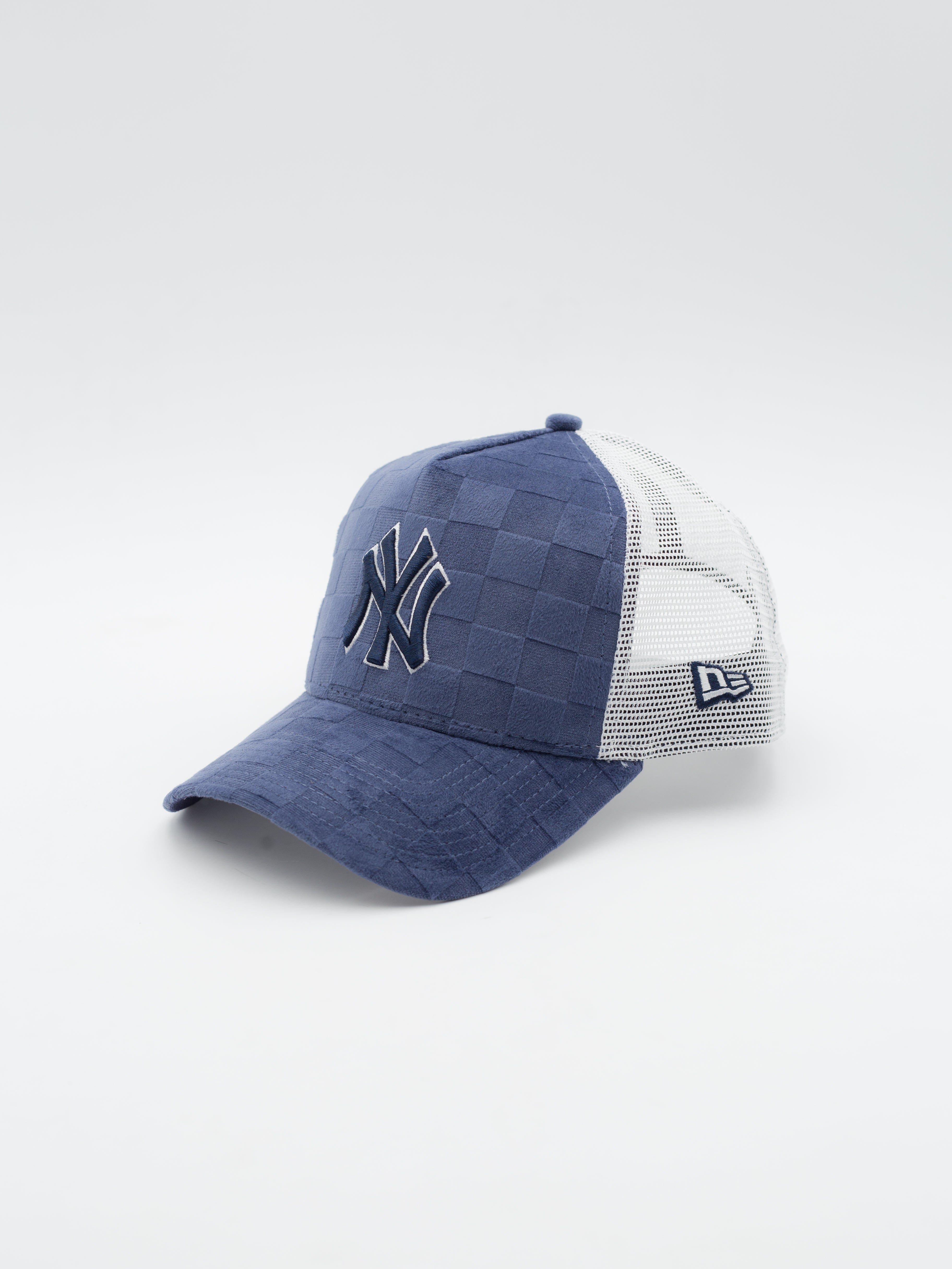 9FORTY Tonal Checkered New York Yankees Trucker Blue
