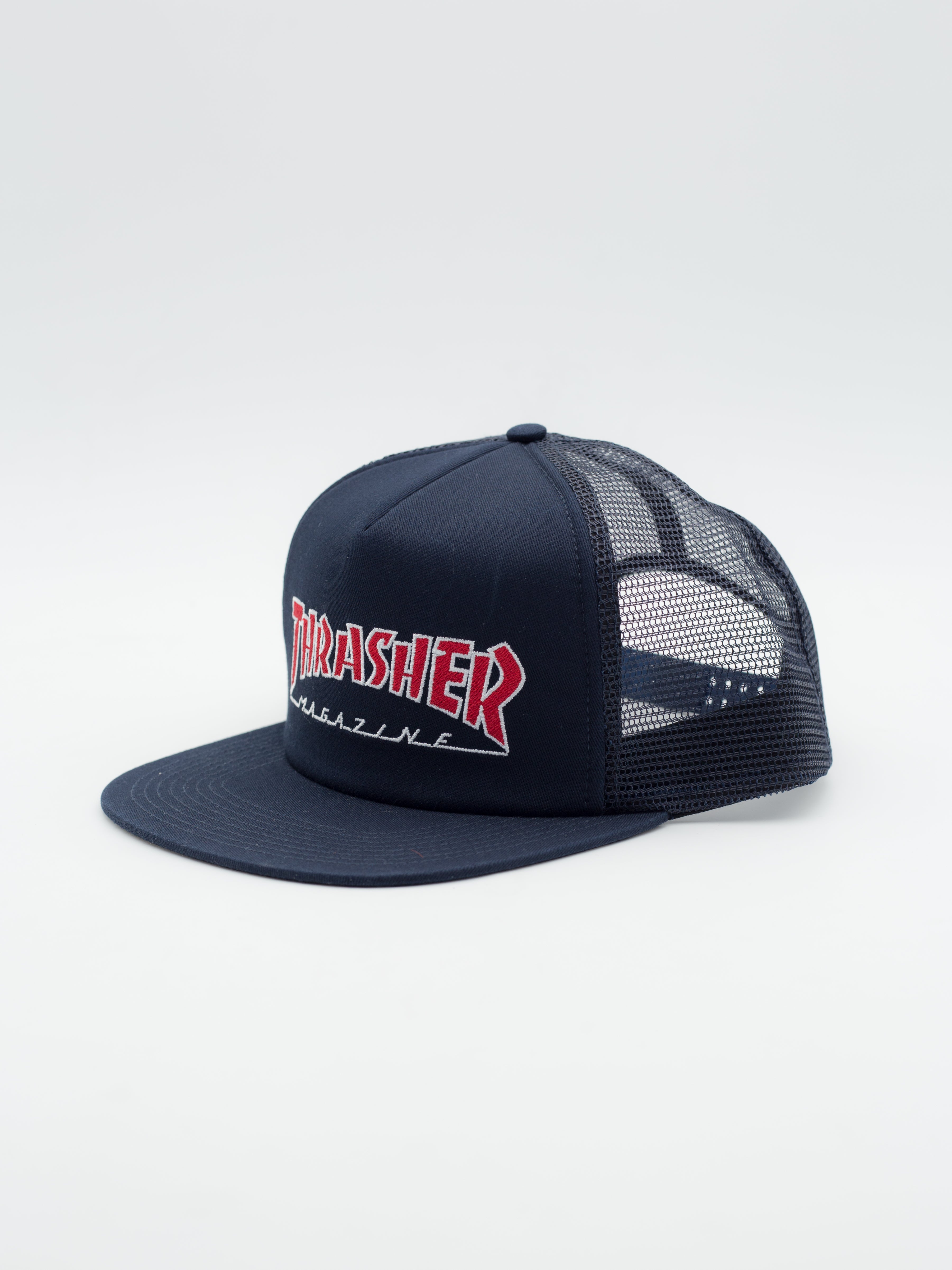 Emboidered Outlined Mesh Snapback