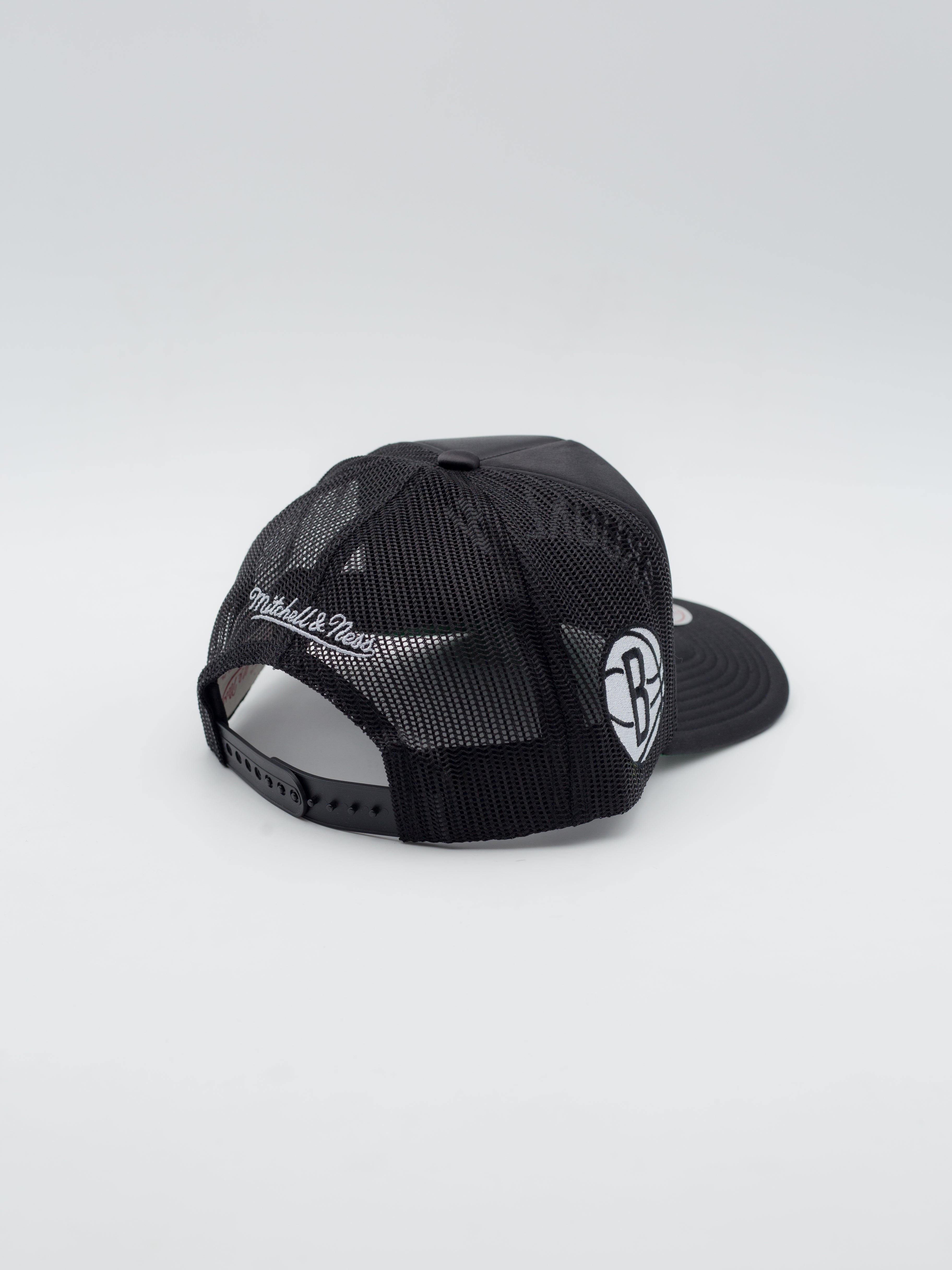 NBA Satin Brooklyn Nets Trucker 3 NBA Satin Brooklyn Nets Trucker