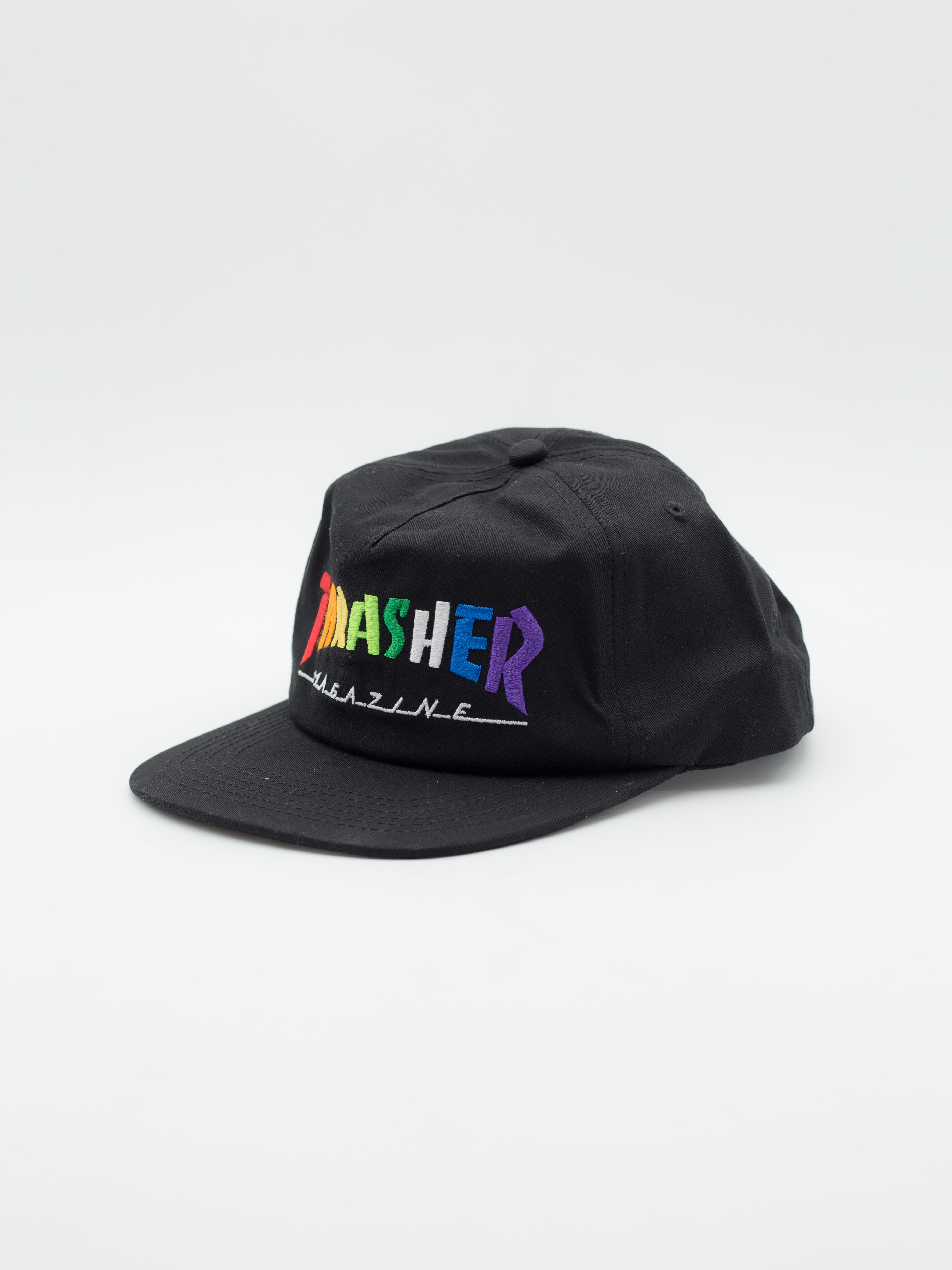 Rainbow Mag Snapback Black