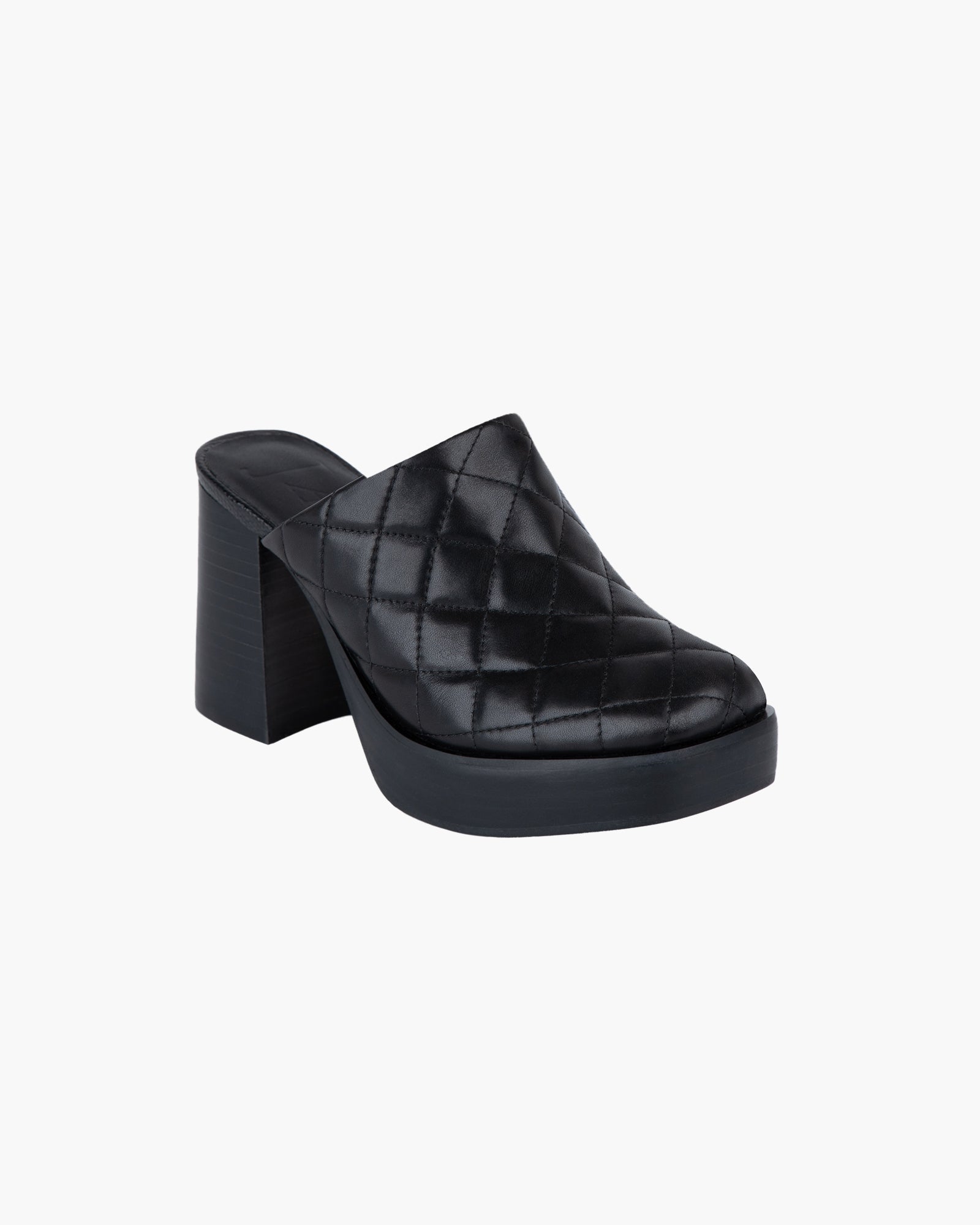 Genevieve Clog Quilted-Shoes