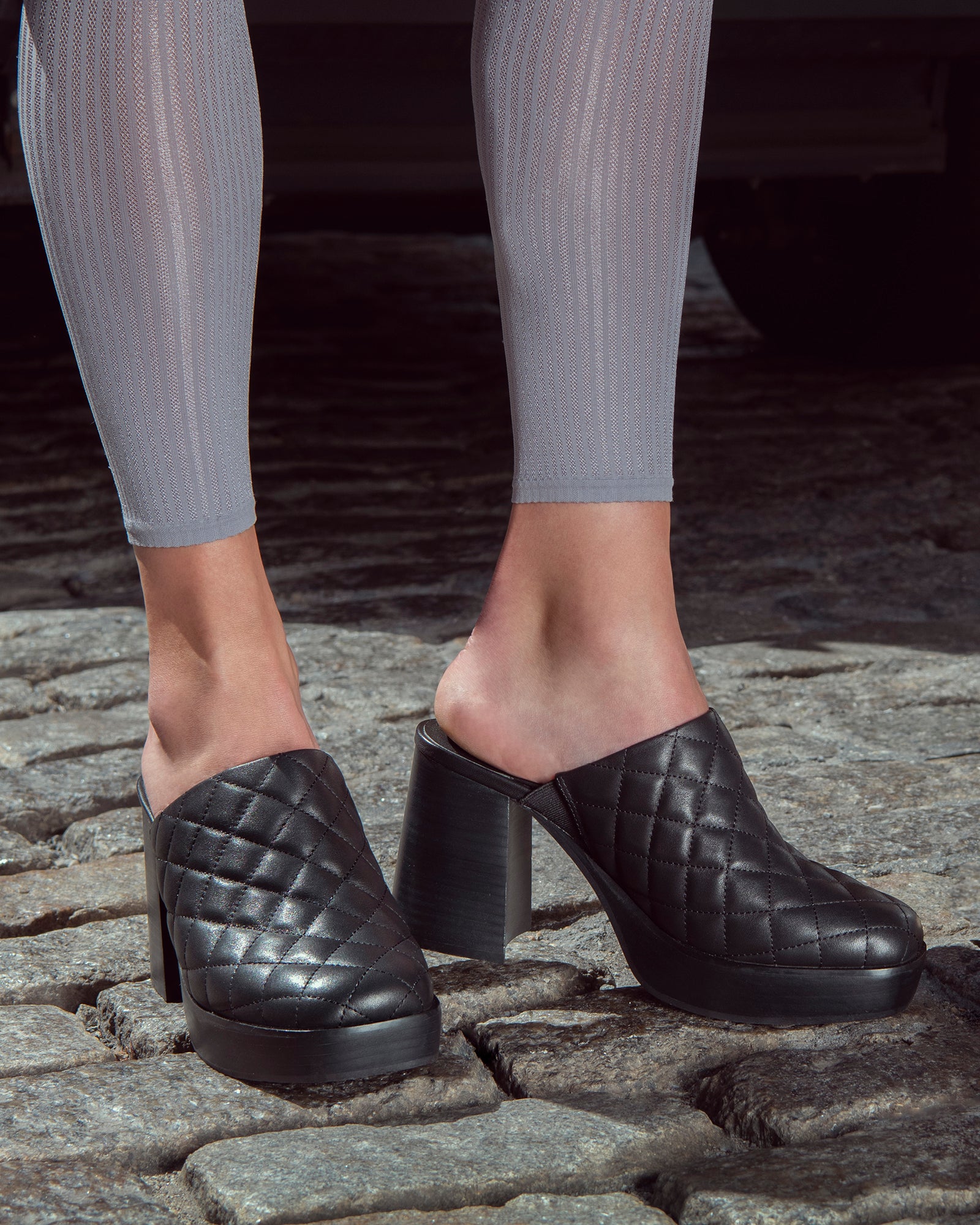 Genevieve Clog Quilted-Shoes 4 Genevieve Clog Quilted-Shoes