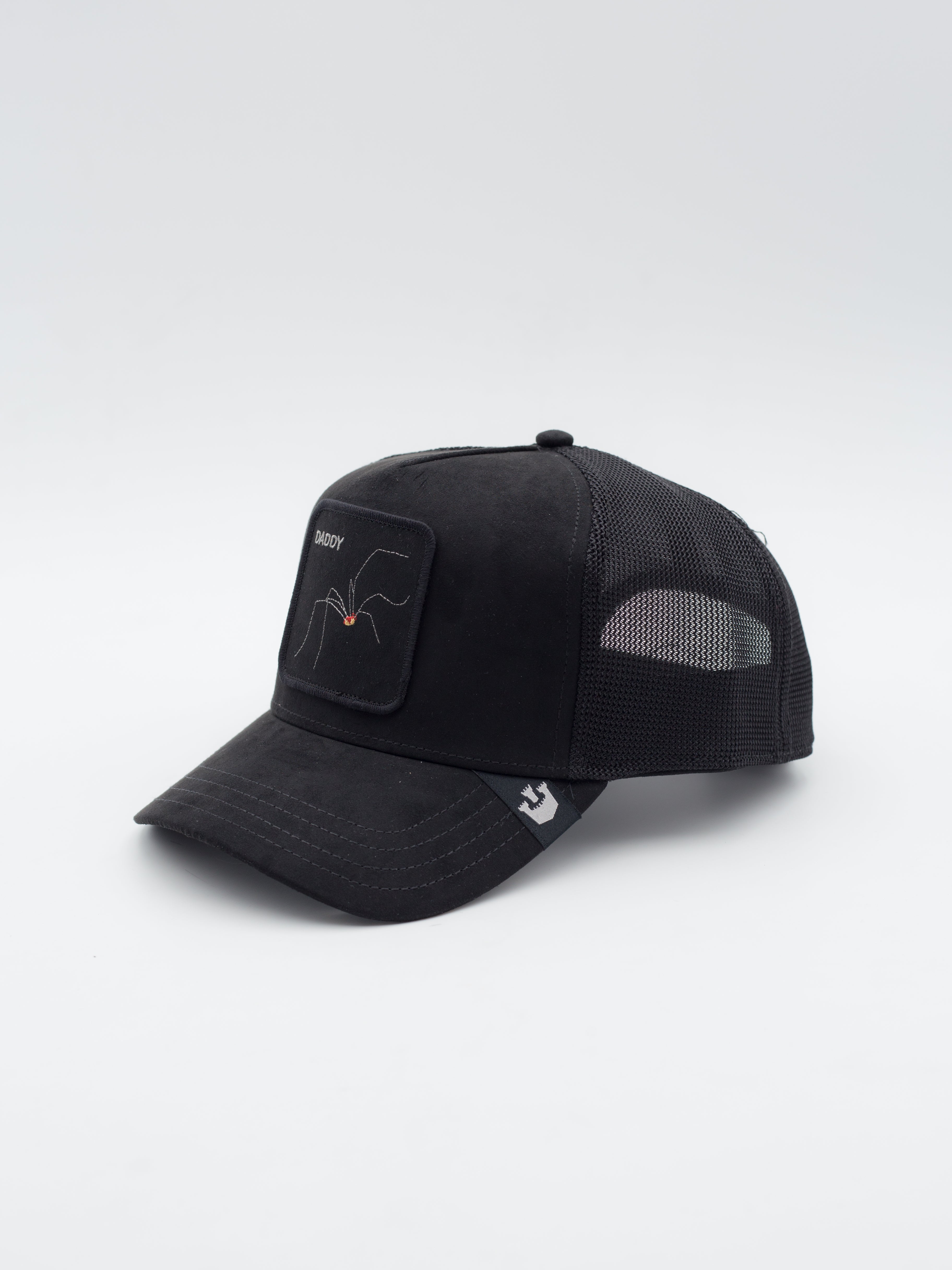 The Suede Spider Trucker Black