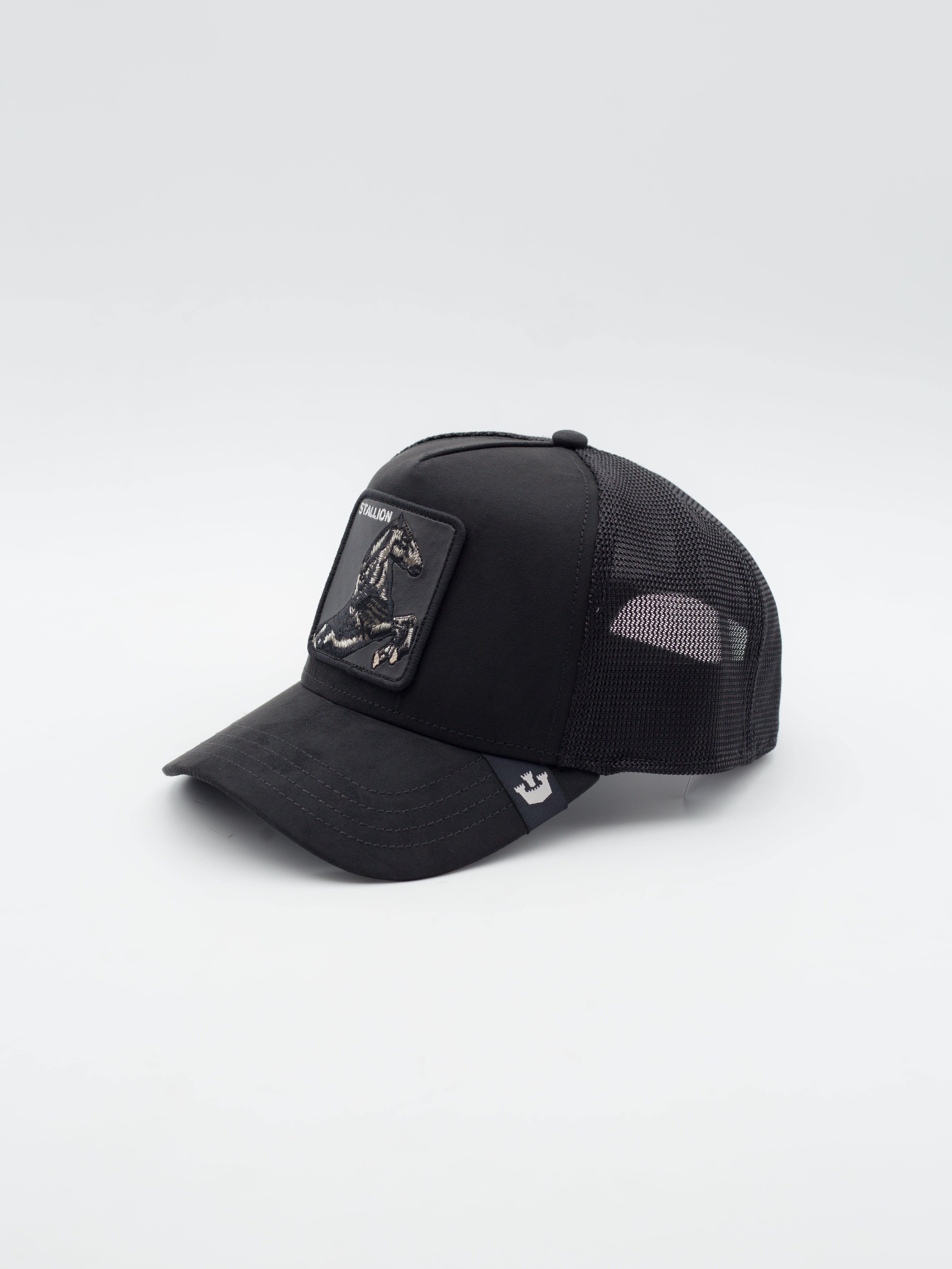 The Suede Stallion Trucker Black