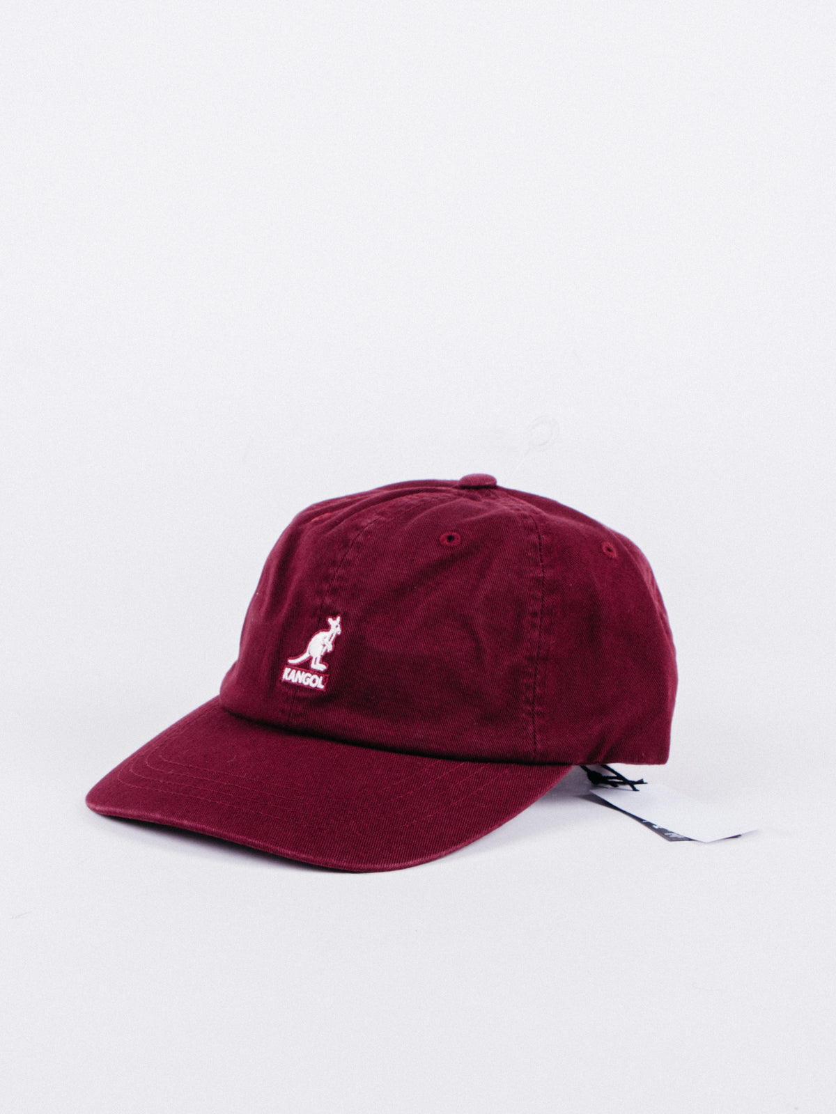 Washed Baseball Hat Burgundy
