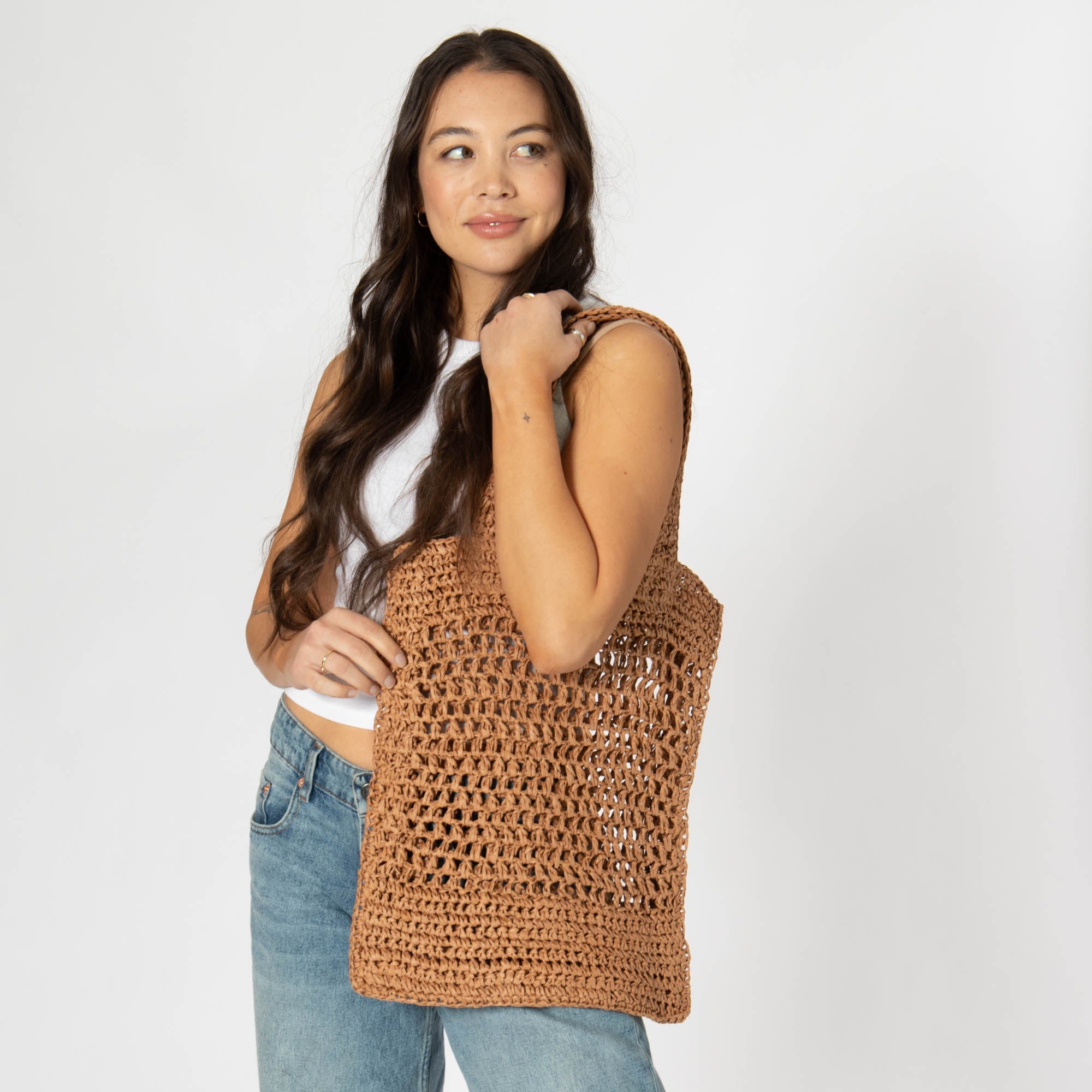 Ana - Open Crochet Tote 5 Ana - Open Crochet Tote