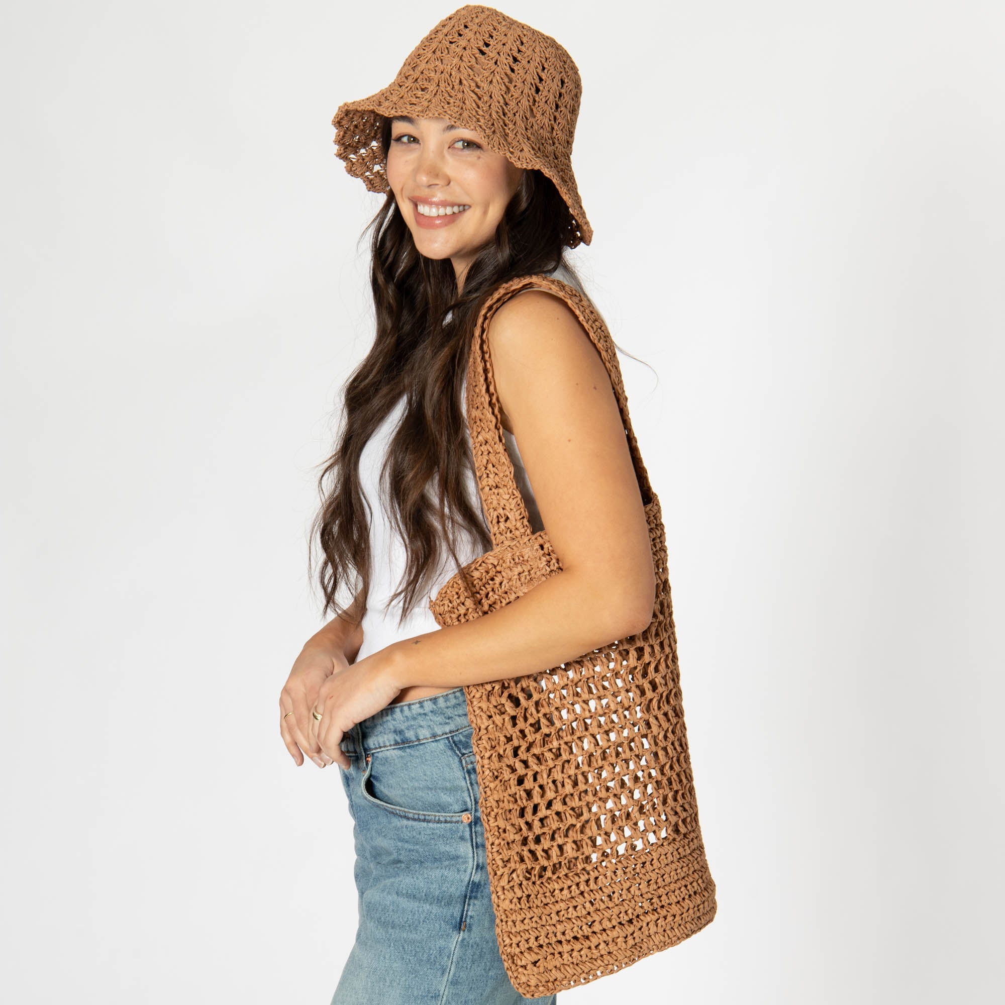 Ana - Open Crochet Tote 6 Ana - Open Crochet Tote