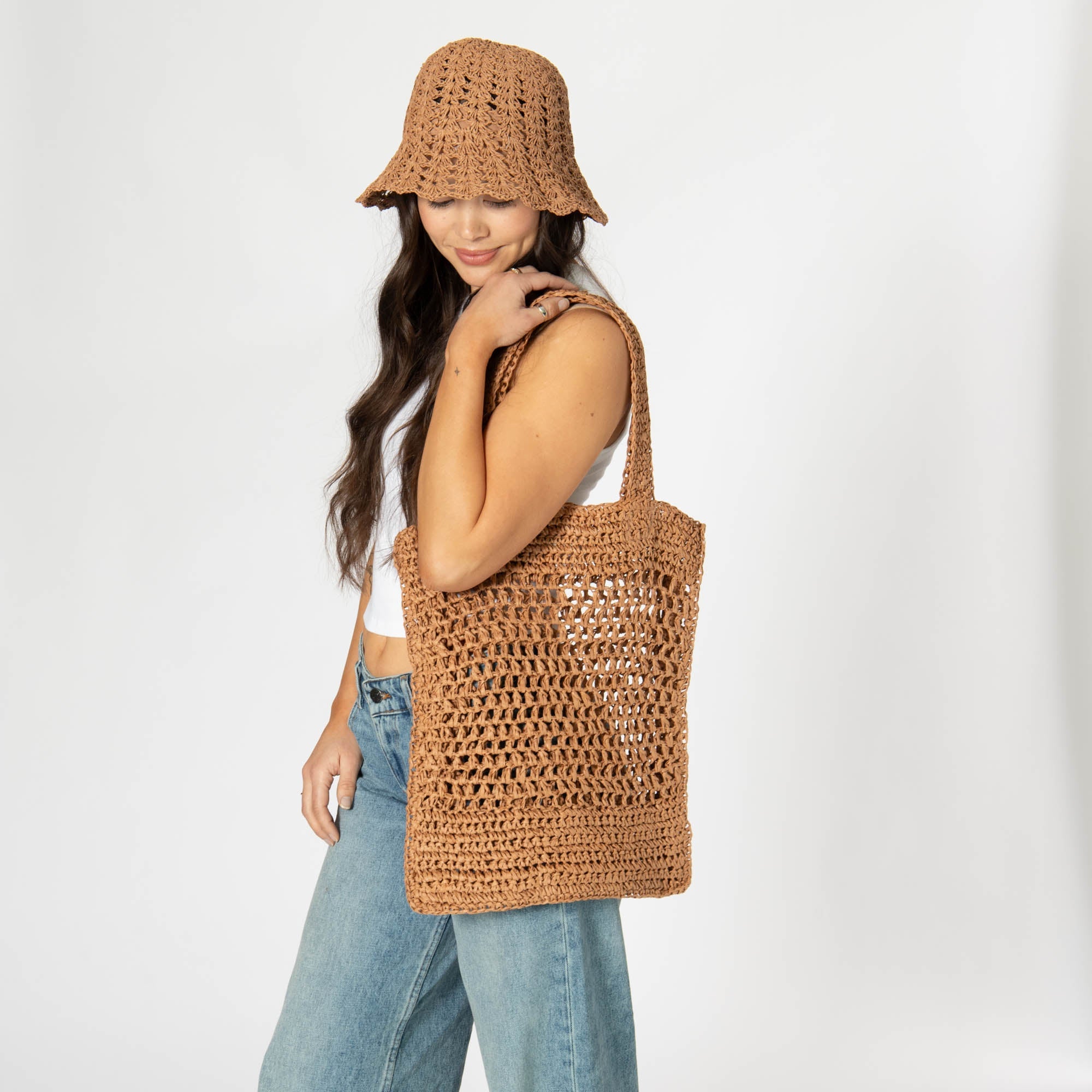 Ana - Open Crochet Tote 7 Ana - Open Crochet Tote