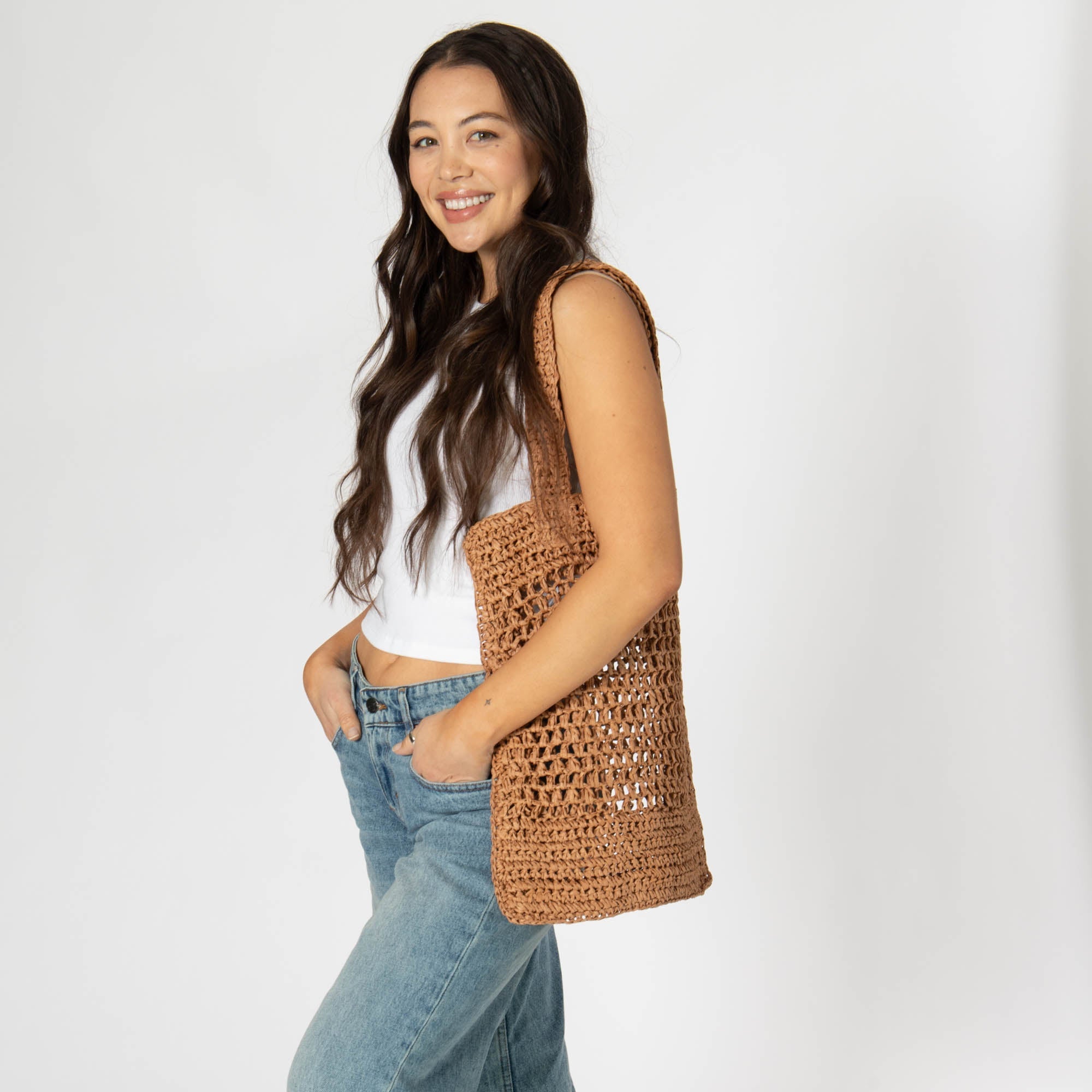 Ana - Open Crochet Tote 8 Ana - Open Crochet Tote