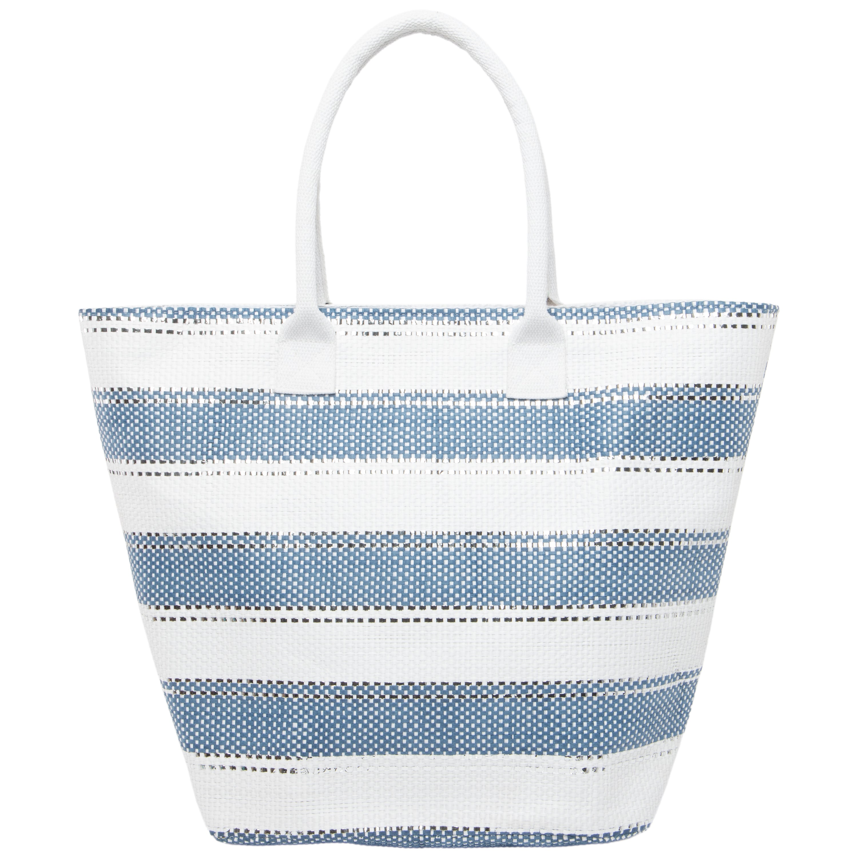 Catarina - Nautical Striped Oversized Tote