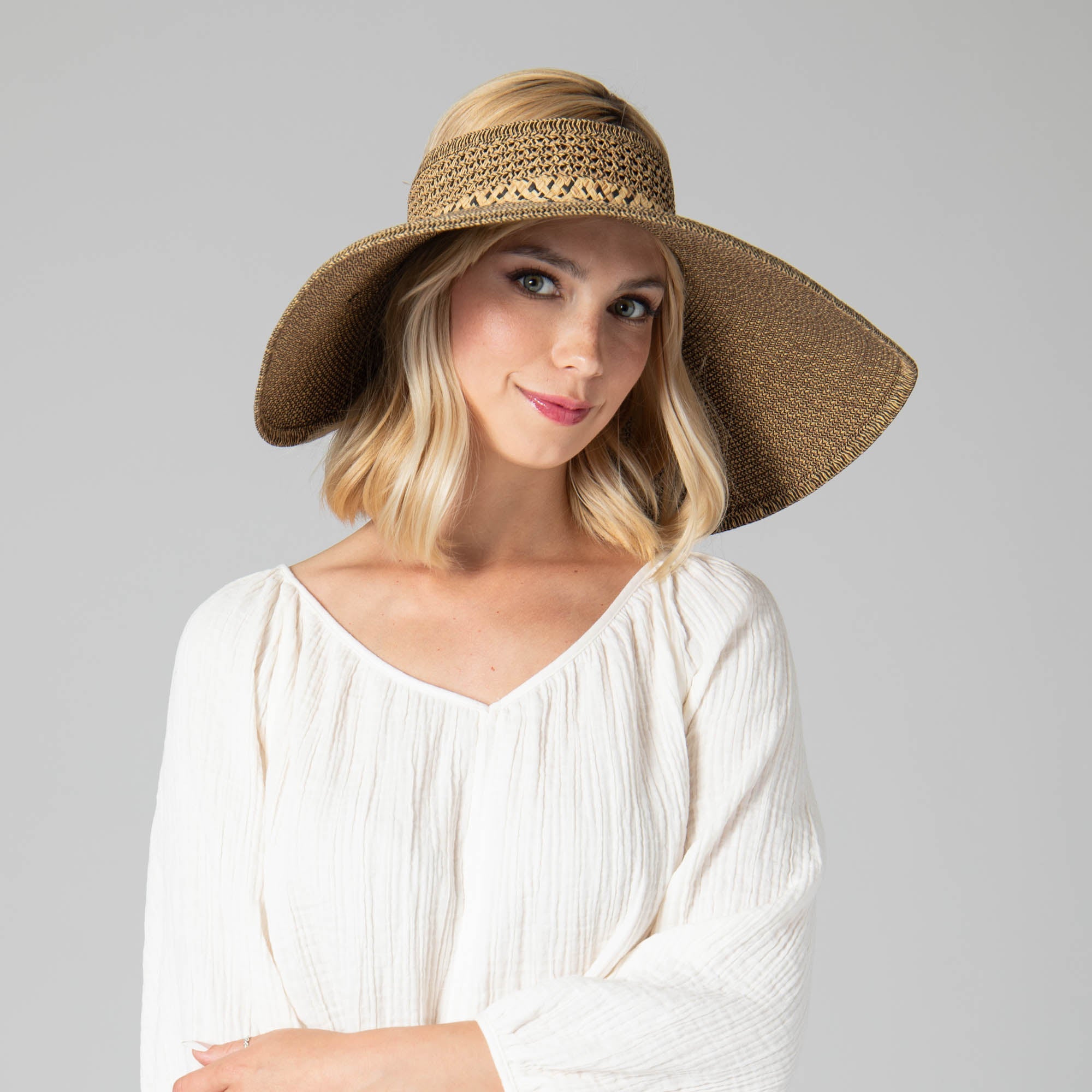 Everyday Full Coverage - Wide Brim Roll Up Visor 17 Everyday Full Coverage - Wide Brim Roll Up Visor
