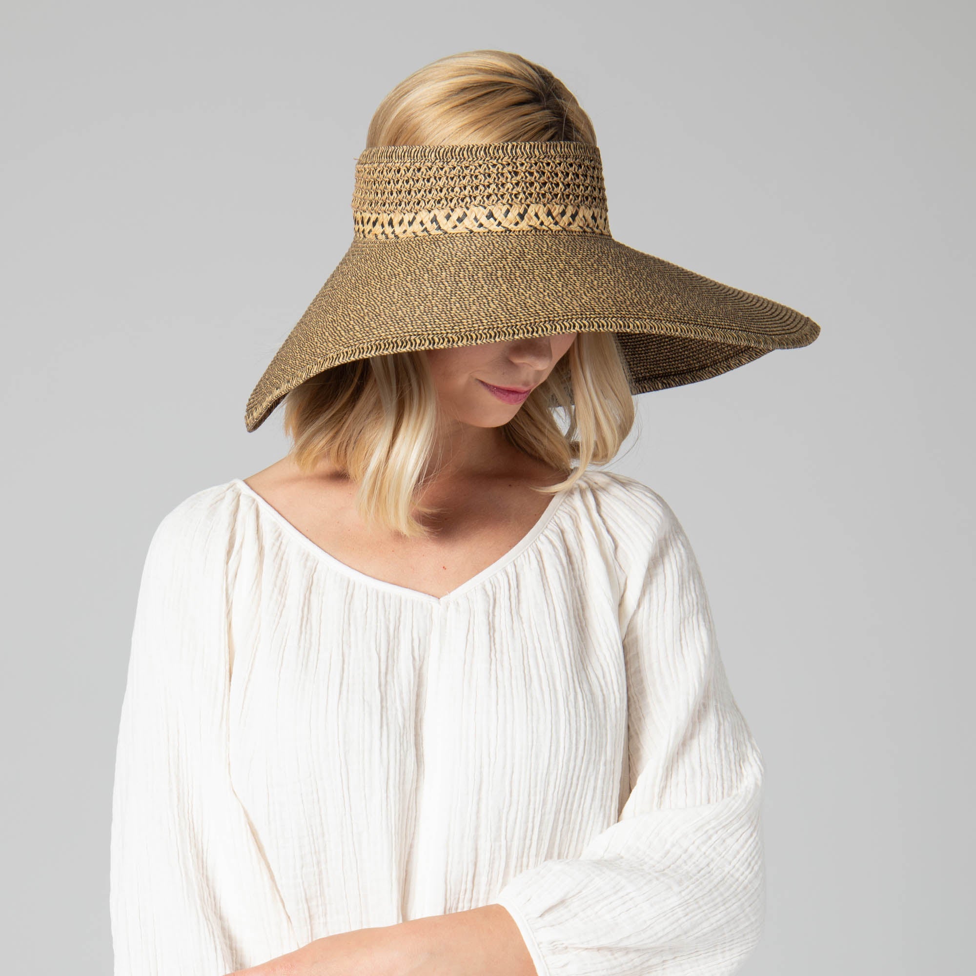 Everyday Full Coverage - Wide Brim Roll Up Visor 18 Everyday Full Coverage - Wide Brim Roll Up Visor