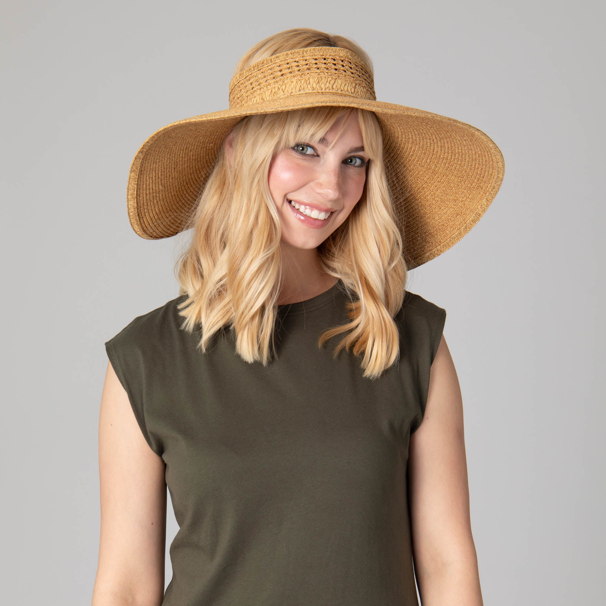 Everyday Full Coverage - Wide Brim Roll Up Visor 4 Everyday Full Coverage - Wide Brim Roll Up Visor