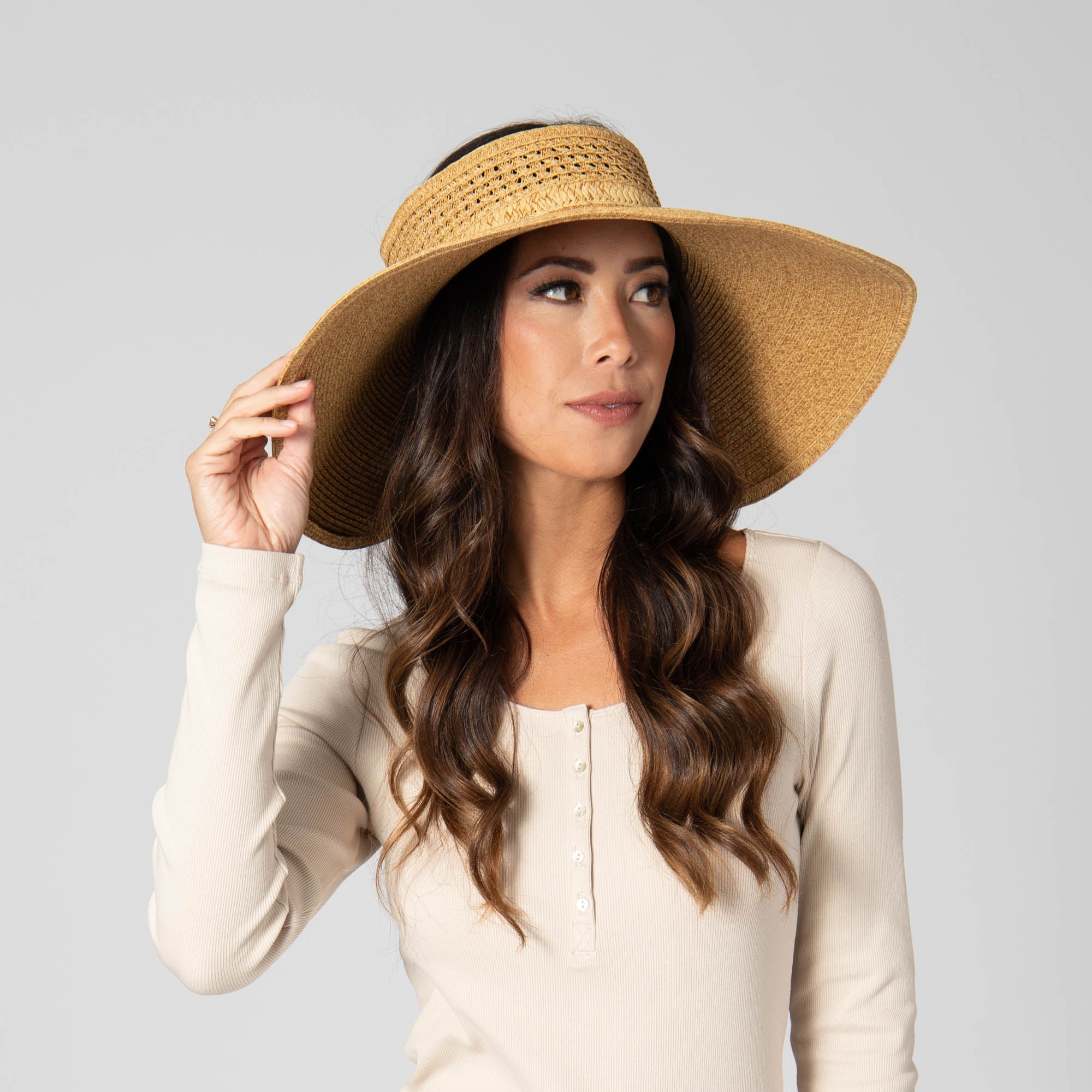 Everyday Full Coverage - Wide Brim Roll Up Visor 9 Everyday Full Coverage - Wide Brim Roll Up Visor