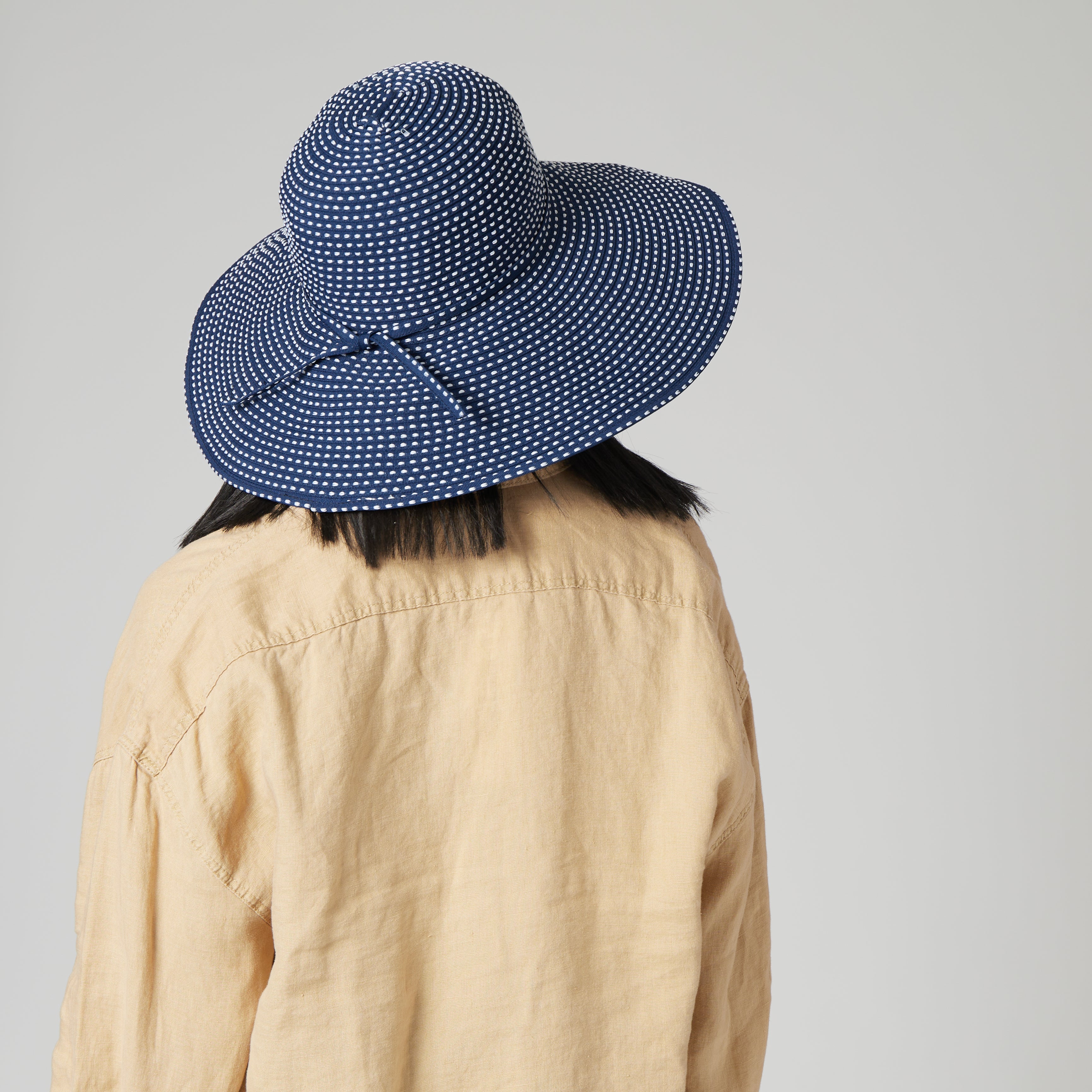 Women's Ribbon Braid Hat with Ticking 12 Women's Ribbon Braid Hat with Ticking