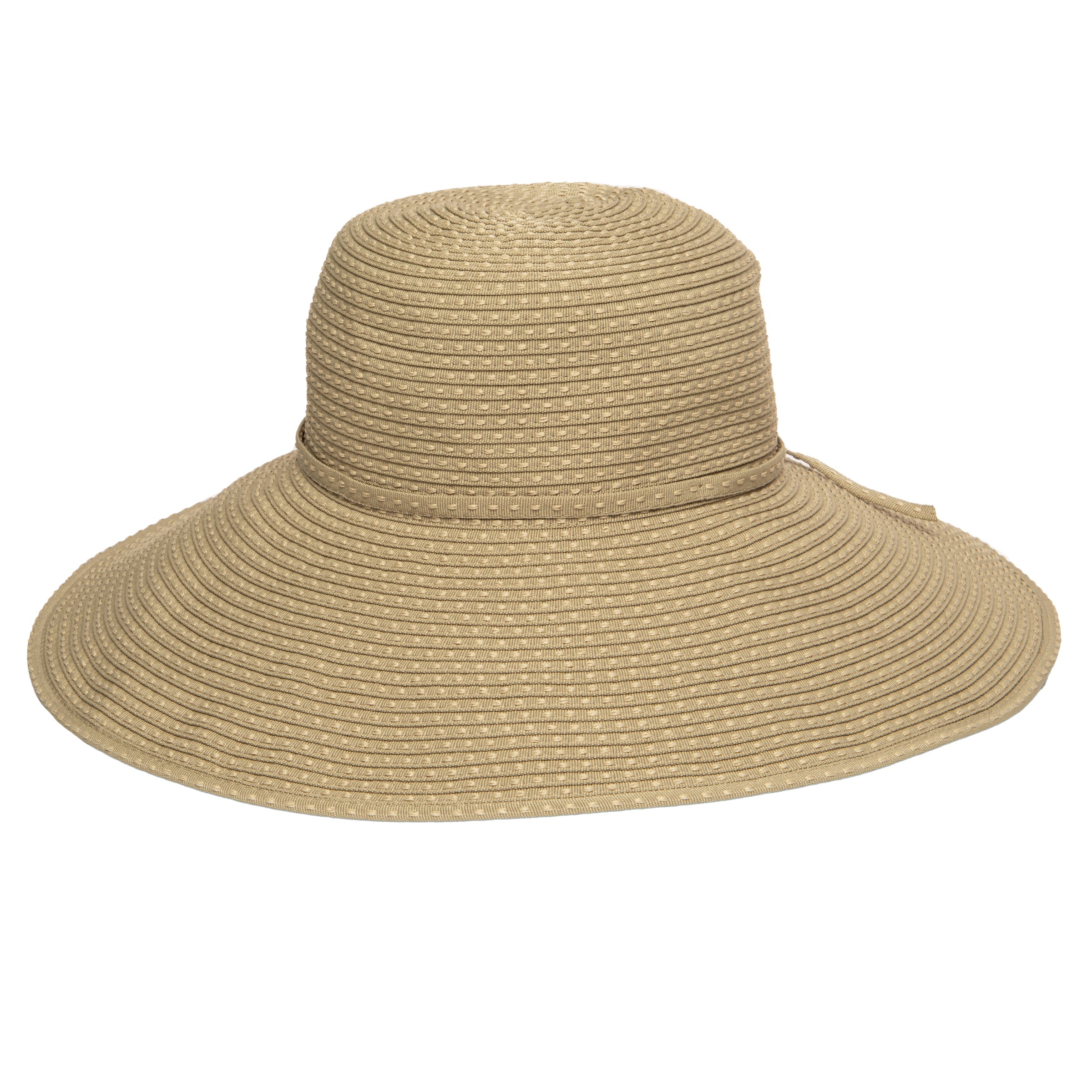 Women's Ribbon Braid Hat with Ticking 13 Women's Ribbon Braid Hat with Ticking