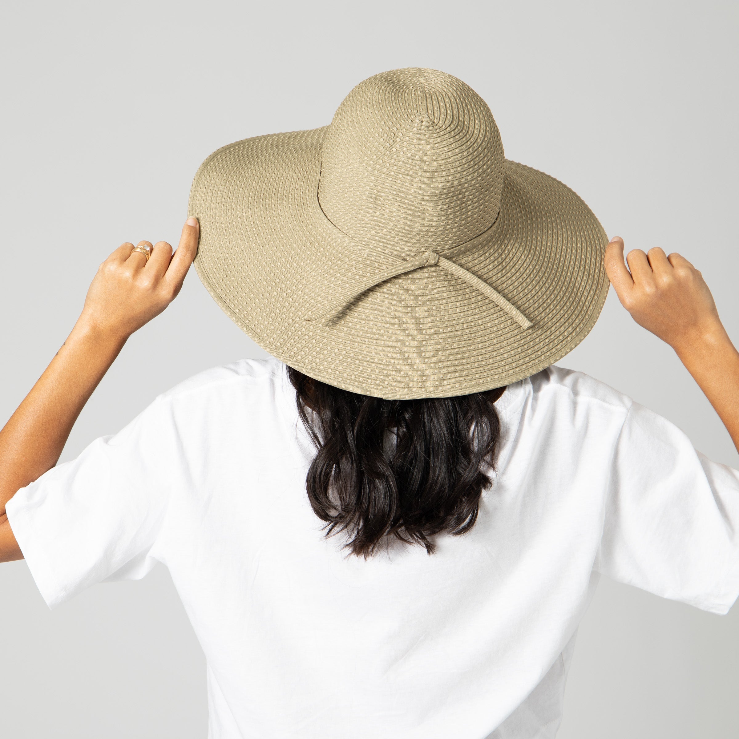 Women's Ribbon Braid Hat with Ticking 15 Women's Ribbon Braid Hat with Ticking