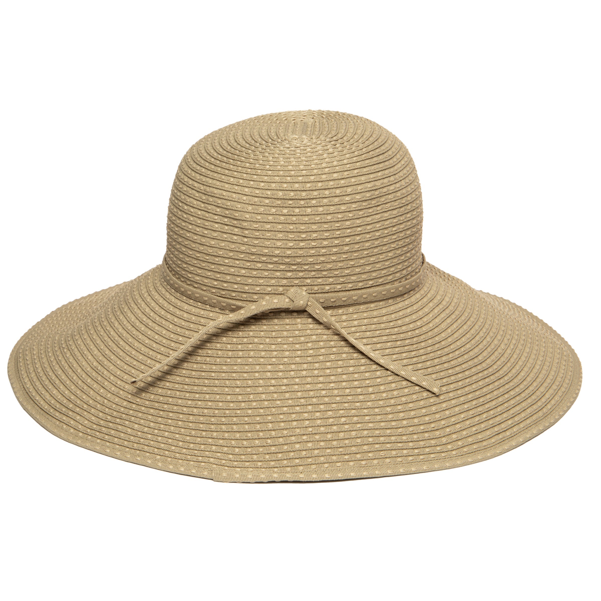 Women's Ribbon Braid Hat with Ticking 18 Women's Ribbon Braid Hat with Ticking