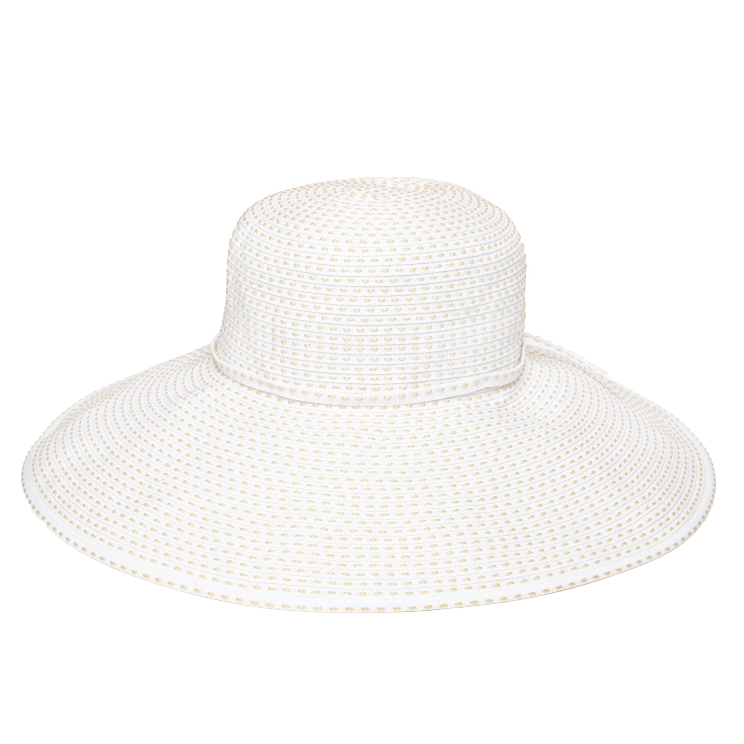 Women's Ribbon Braid Hat with Ticking 21 Women's Ribbon Braid Hat with Ticking