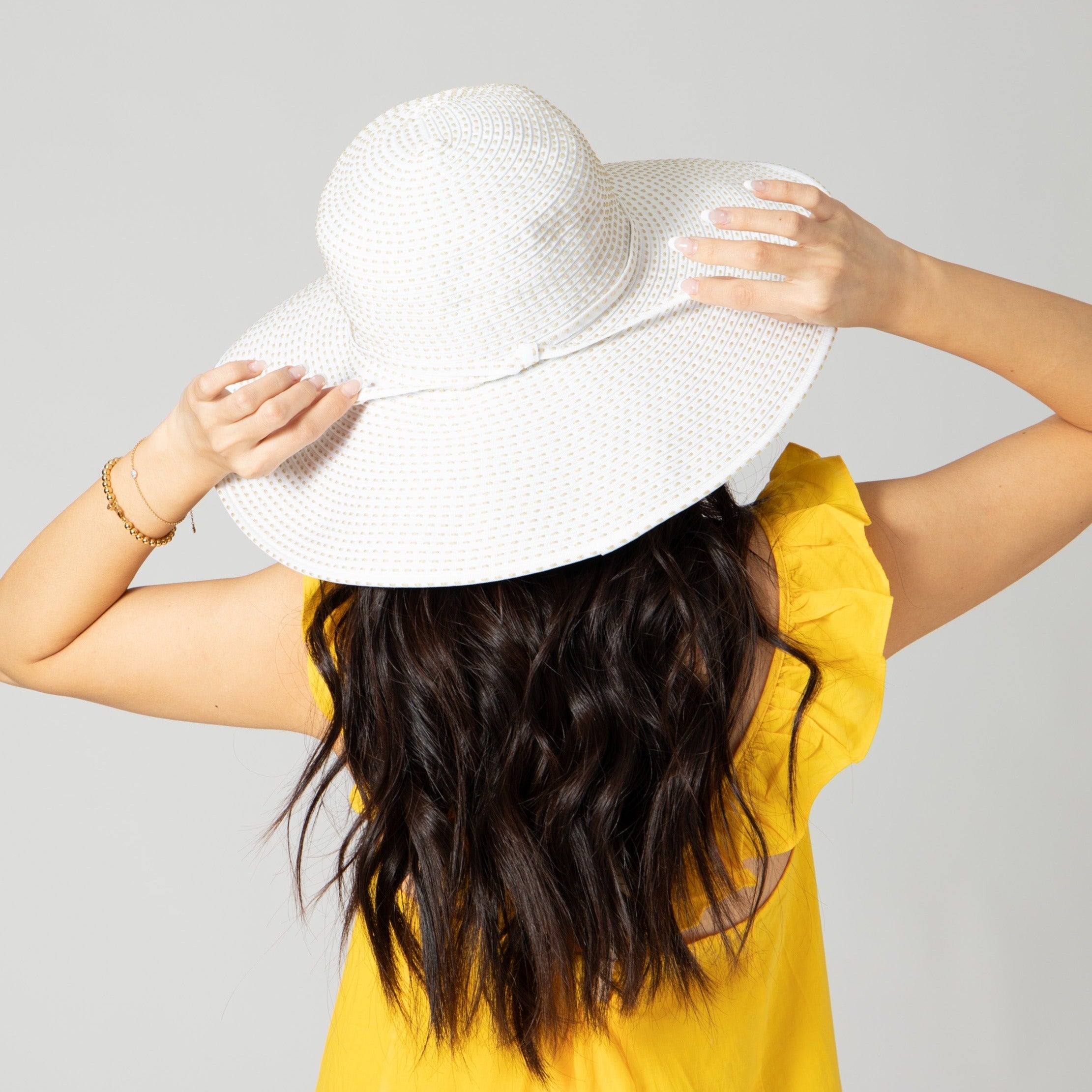 Women's Ribbon Braid Hat with Ticking 23 Women's Ribbon Braid Hat with Ticking