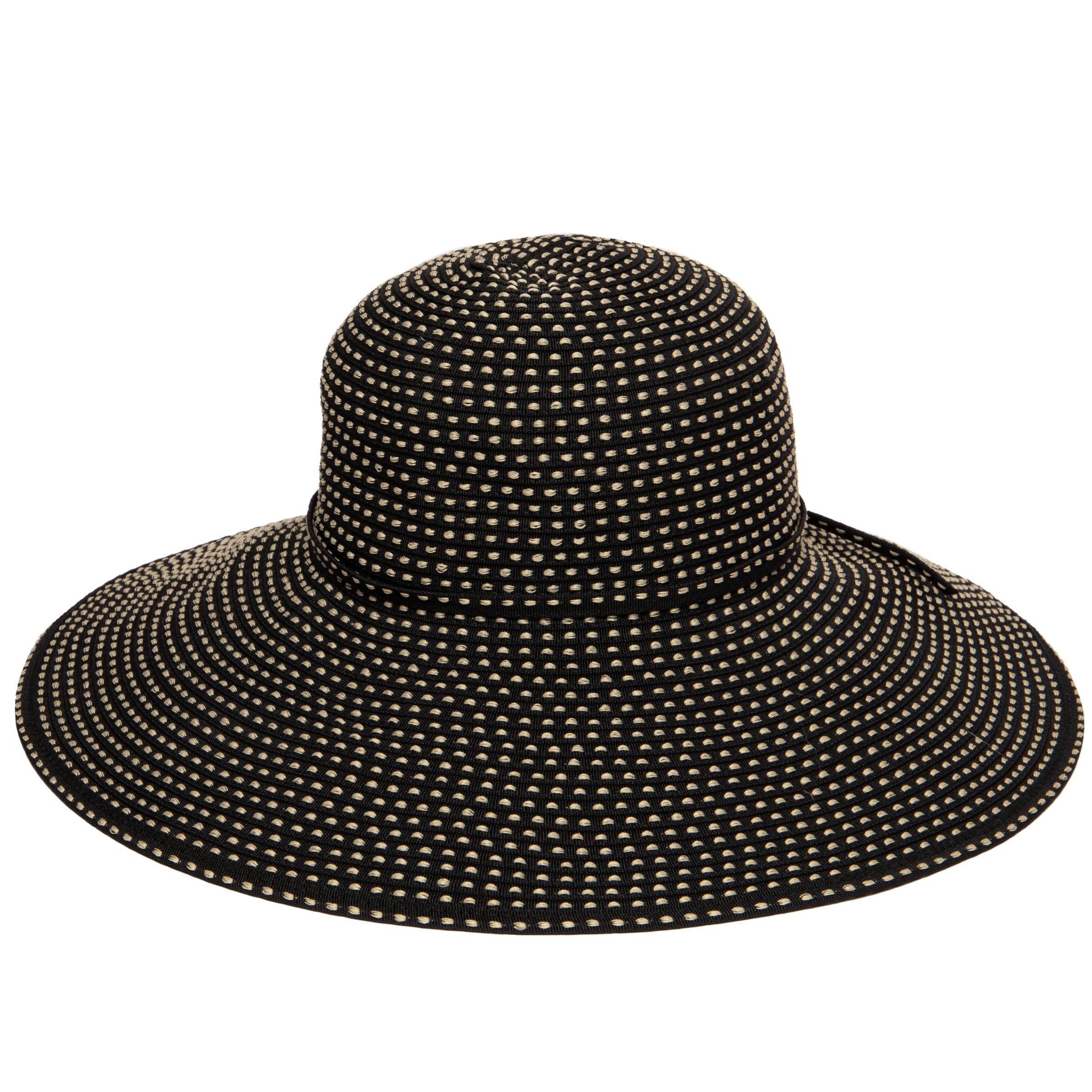Women's Ribbon Braid Hat with Ticking 28 Women's Ribbon Braid Hat with Ticking