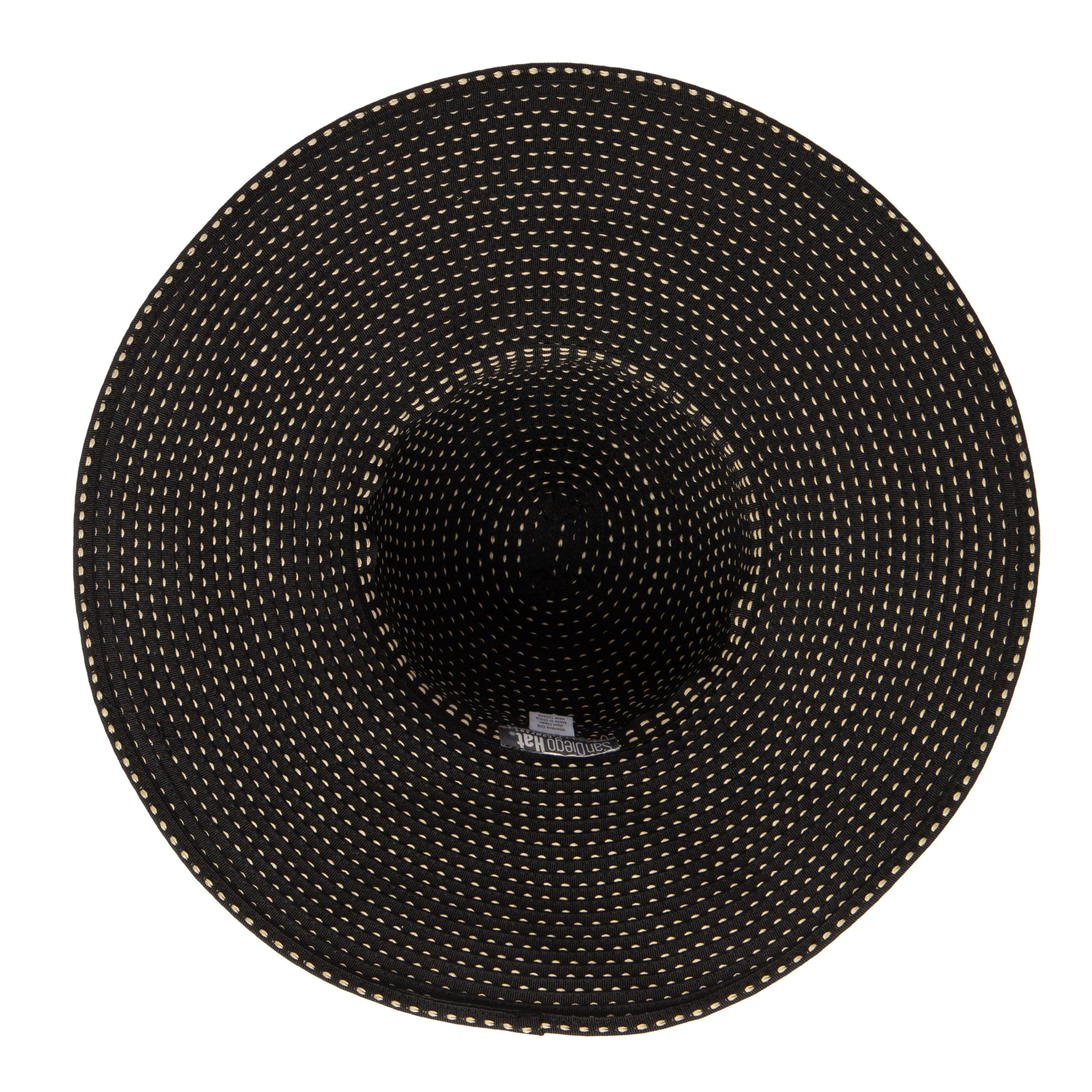 Women's Ribbon Braid Hat with Ticking 32 Women's Ribbon Braid Hat with Ticking