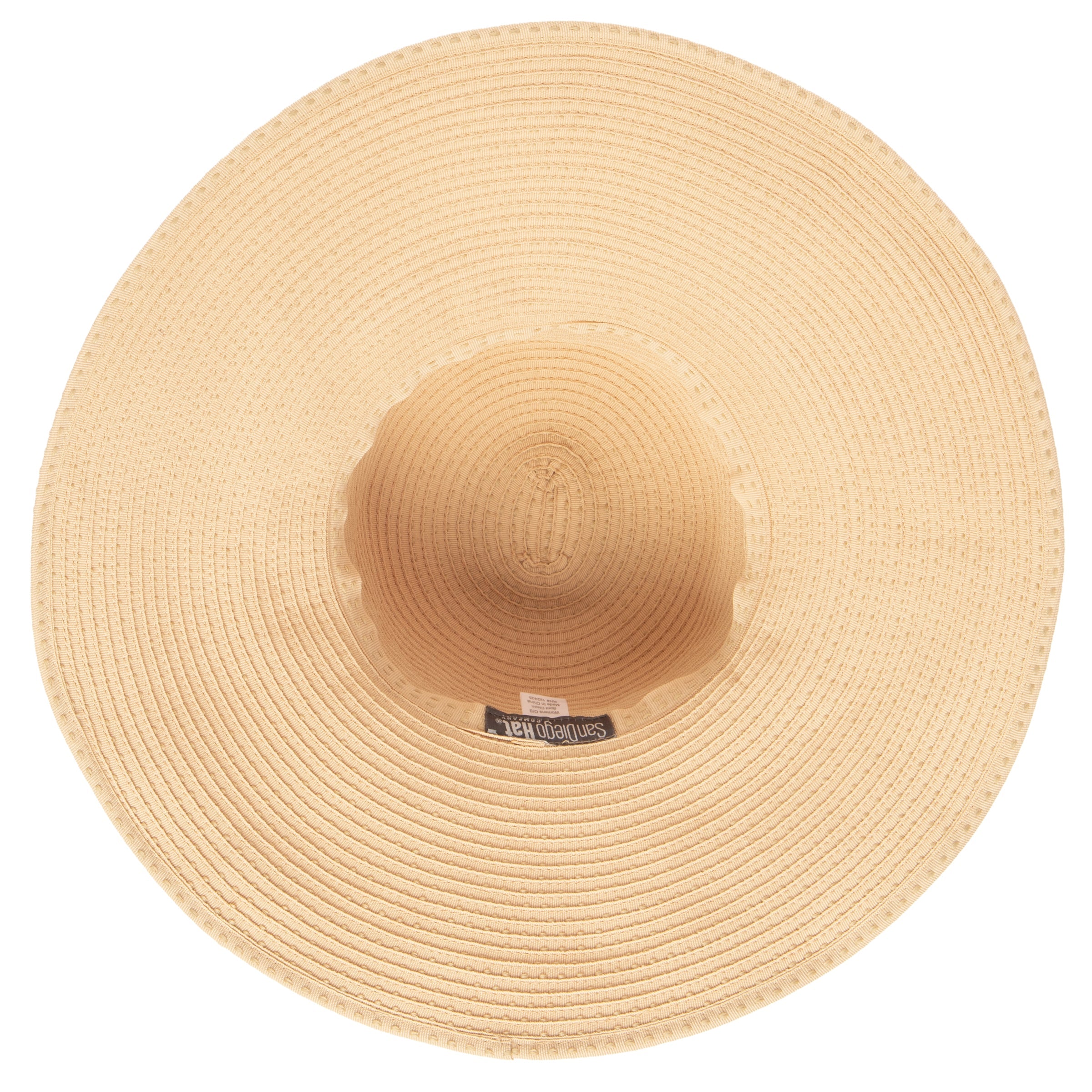 Women's Ribbon Braid Hat with Ticking 6 Women's Ribbon Braid Hat with Ticking