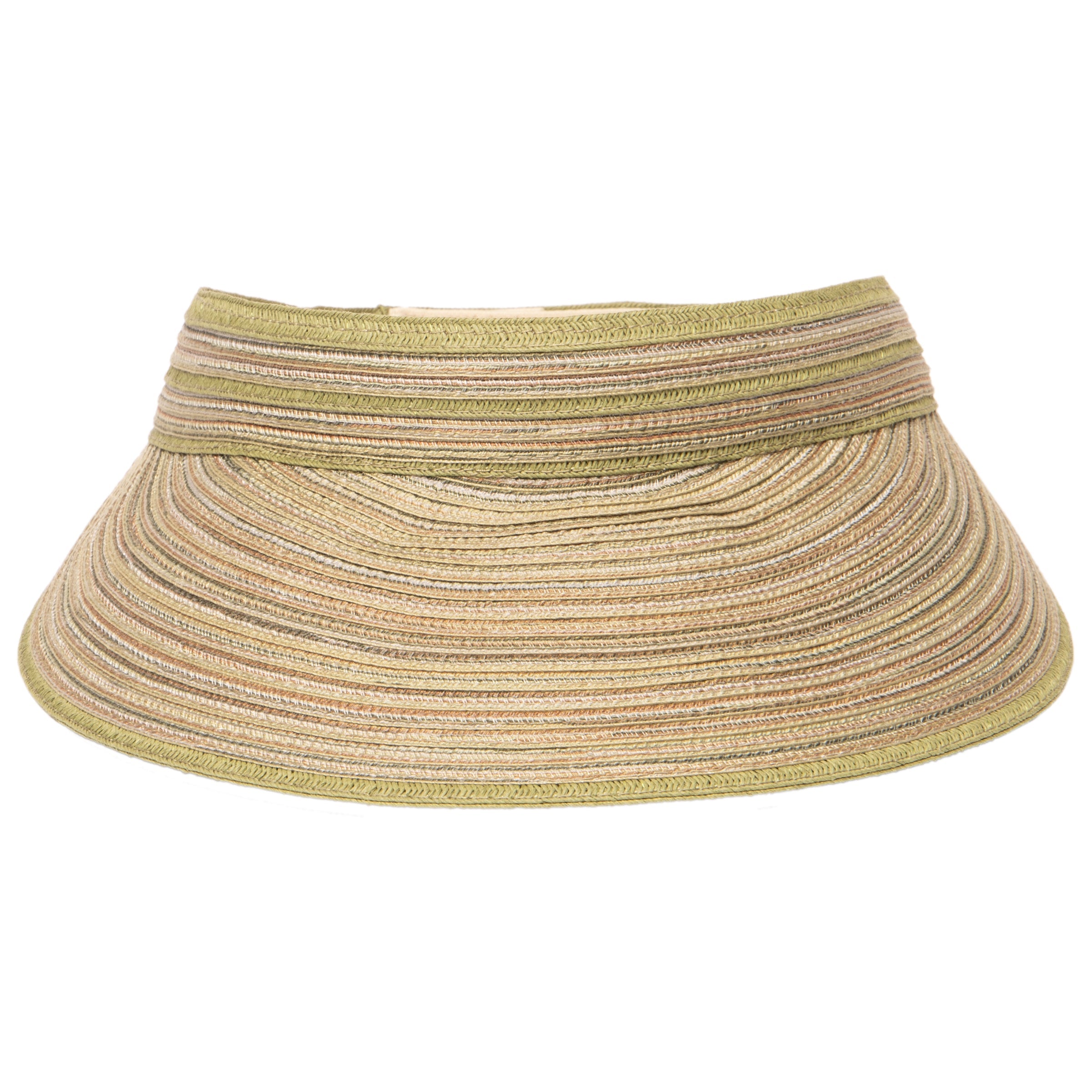 Women's Mixed Braid Visor with Velcro Strap 14 Women's Mixed Braid Visor with Velcro Strap