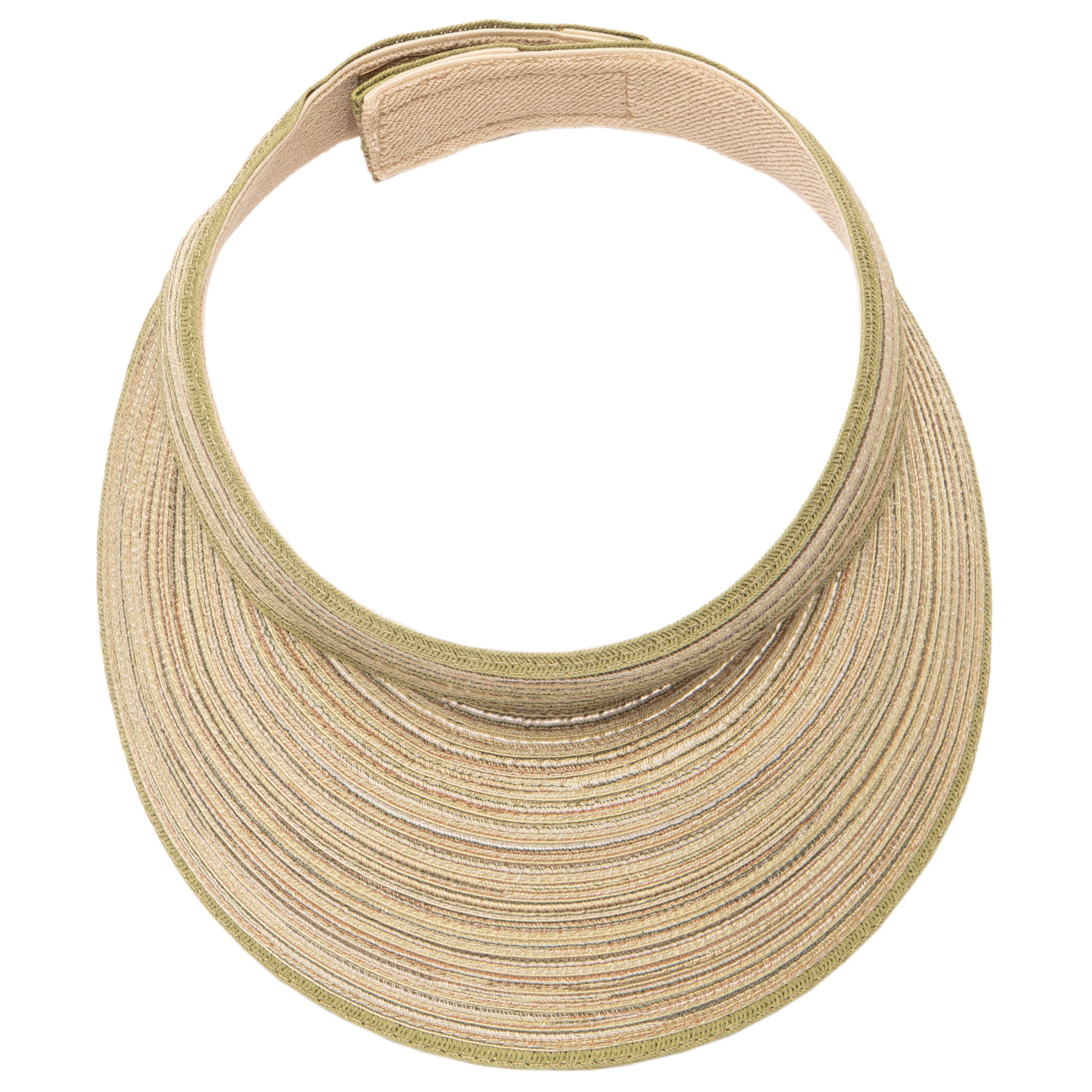 Women's Mixed Braid Visor with Velcro Strap 16 Women's Mixed Braid Visor with Velcro Strap