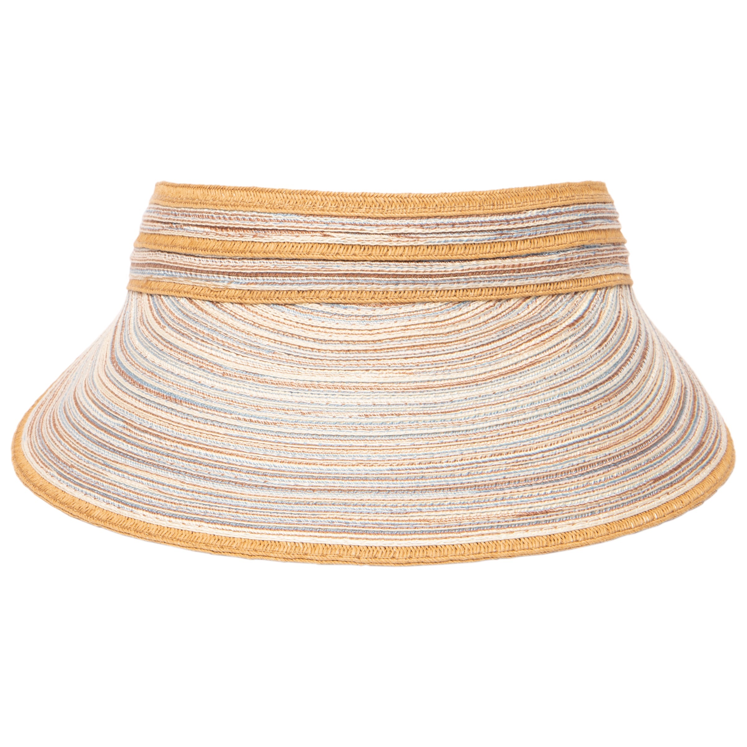 Women's Mixed Braid Visor with Velcro Strap 22 Women's Mixed Braid Visor with Velcro Strap