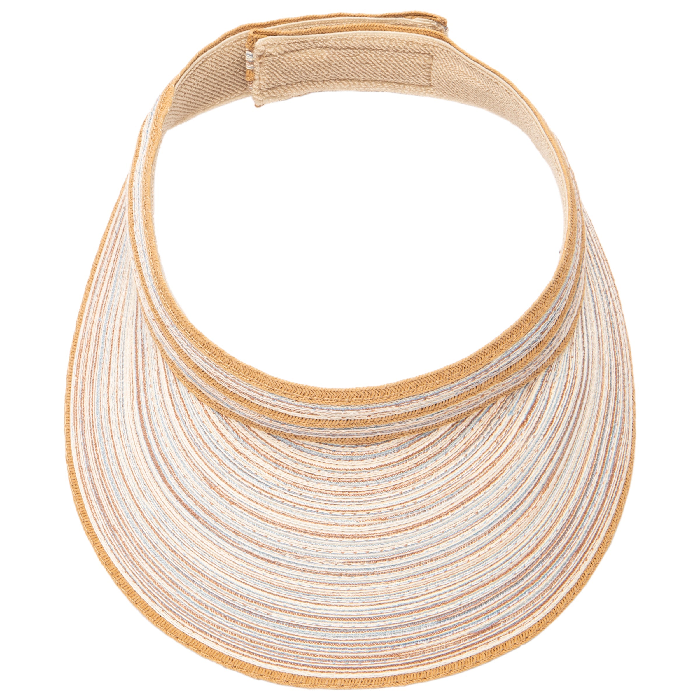 Women's Mixed Braid Visor with Velcro Strap 23 Women's Mixed Braid Visor with Velcro Strap