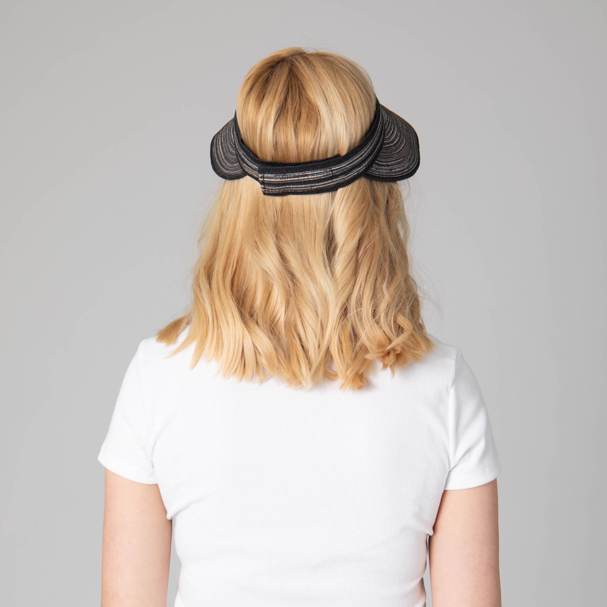 Women's Mixed Braid Visor with Velcro Strap 28 Women's Mixed Braid Visor with Velcro Strap