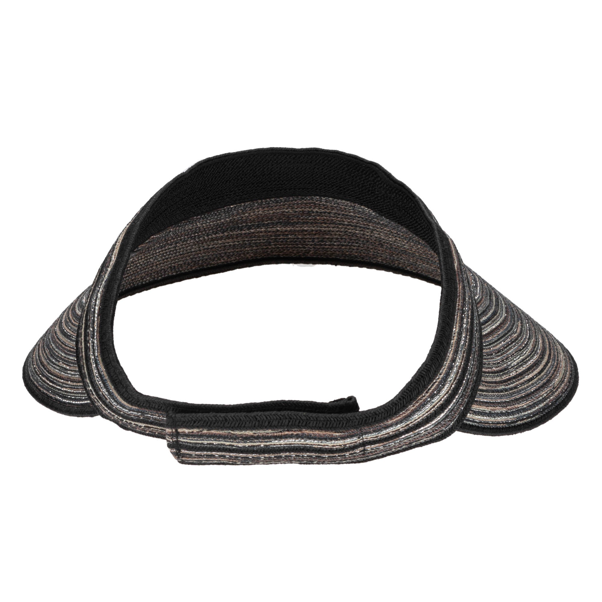 Women's Mixed Braid Visor with Velcro Strap 34 Women's Mixed Braid Visor with Velcro Strap