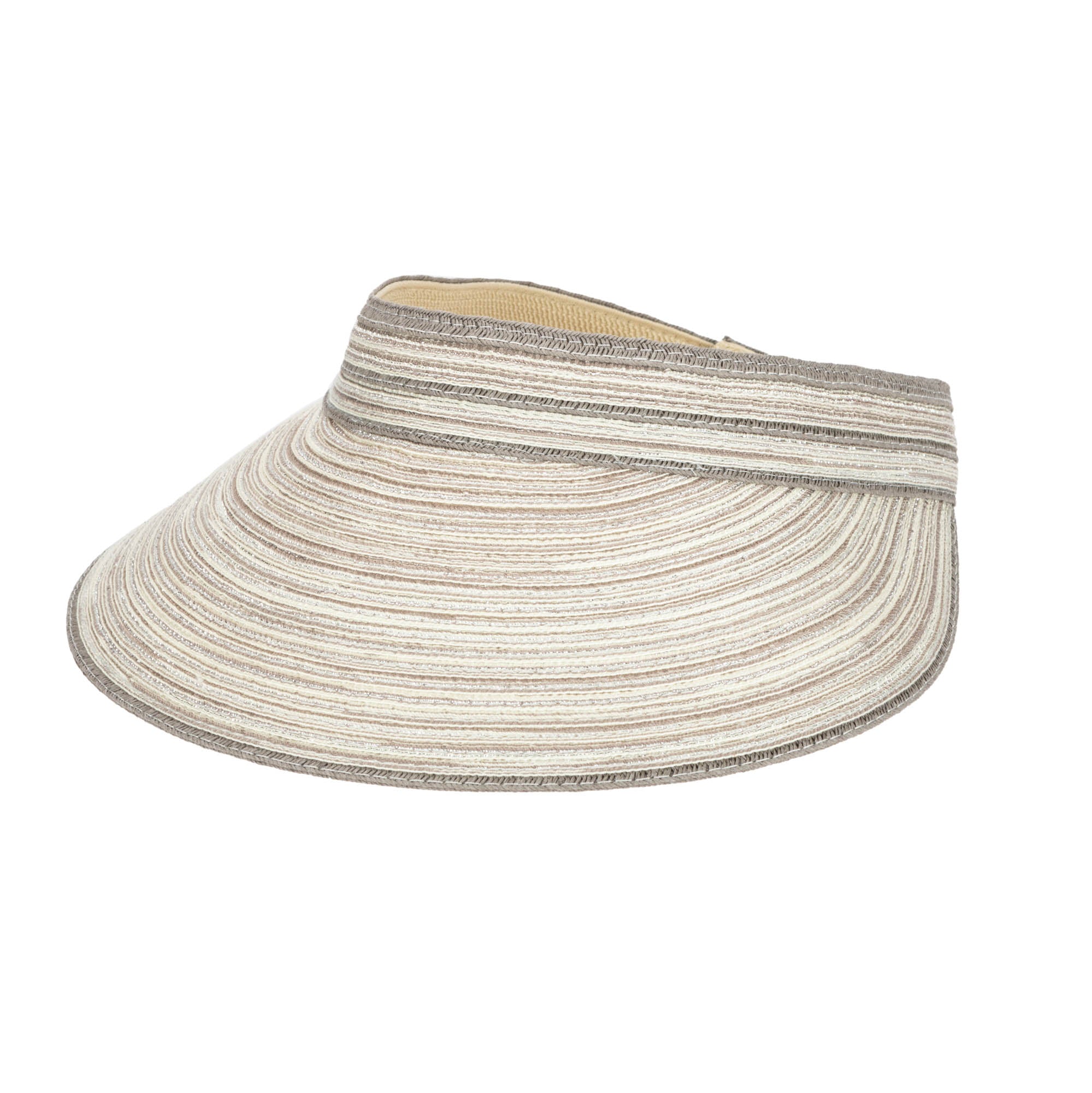Women's Mixed Braid Visor with Velcro Strap 38 Women's Mixed Braid Visor with Velcro Strap
