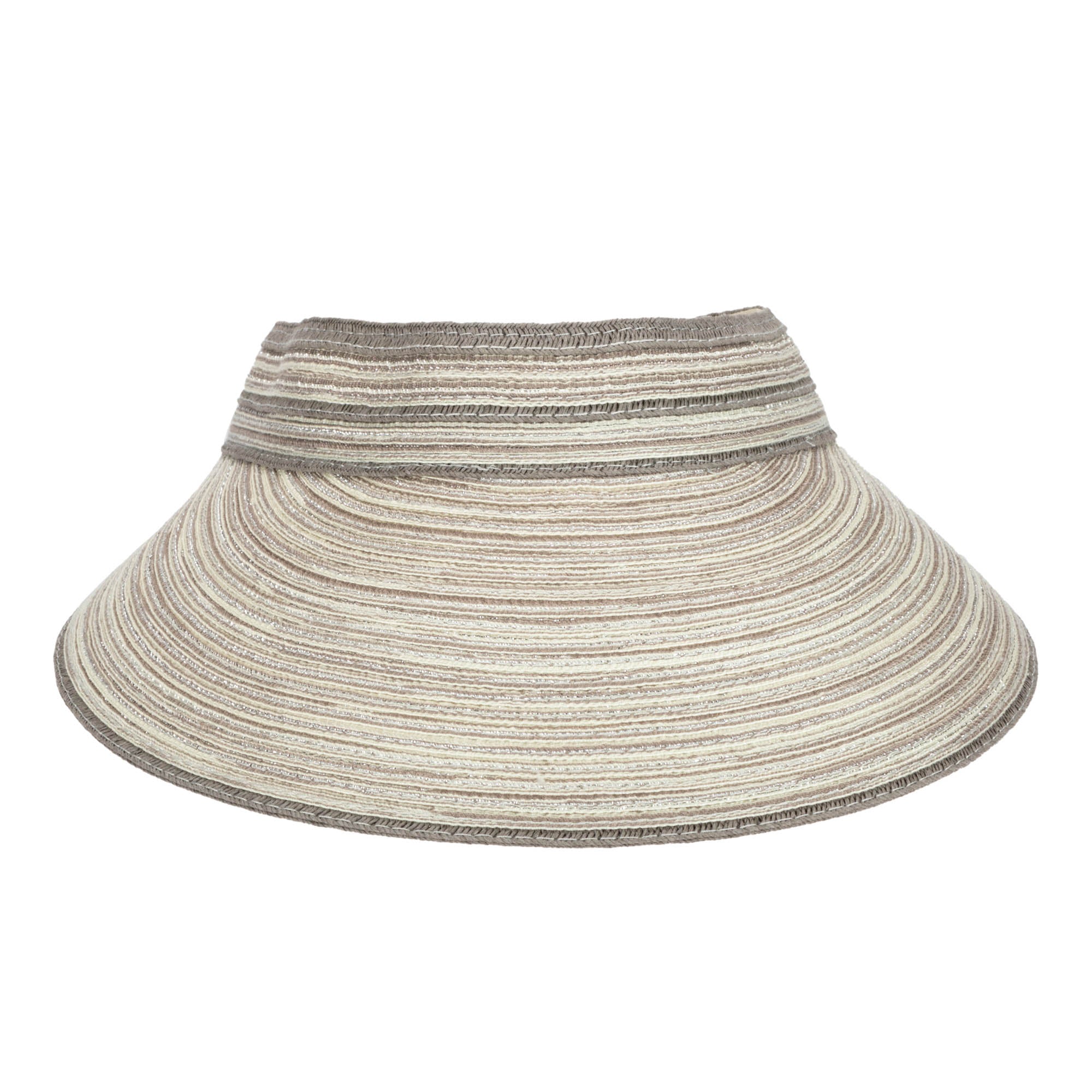 Women's Mixed Braid Visor with Velcro Strap 44 Women's Mixed Braid Visor with Velcro Strap