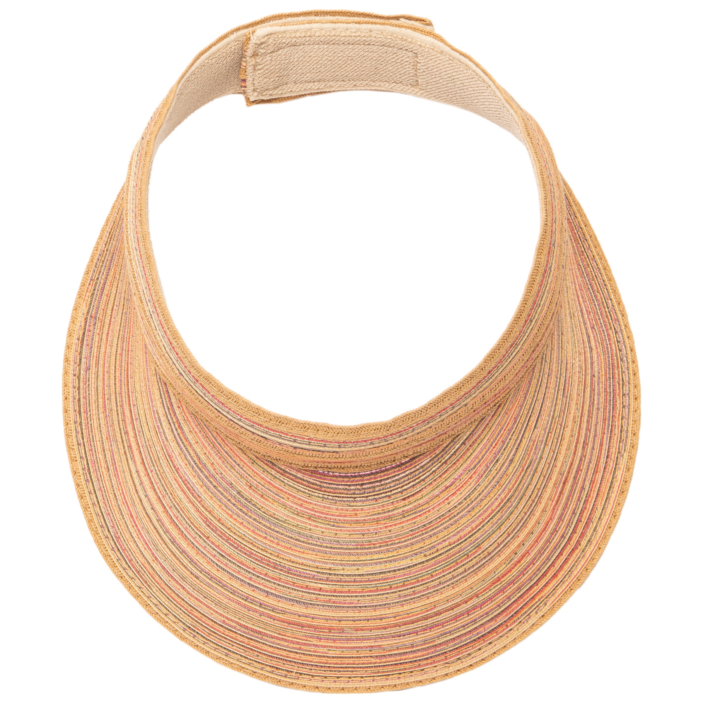 Women's Mixed Braid Visor with Velcro Strap 9 Women's Mixed Braid Visor with Velcro Strap