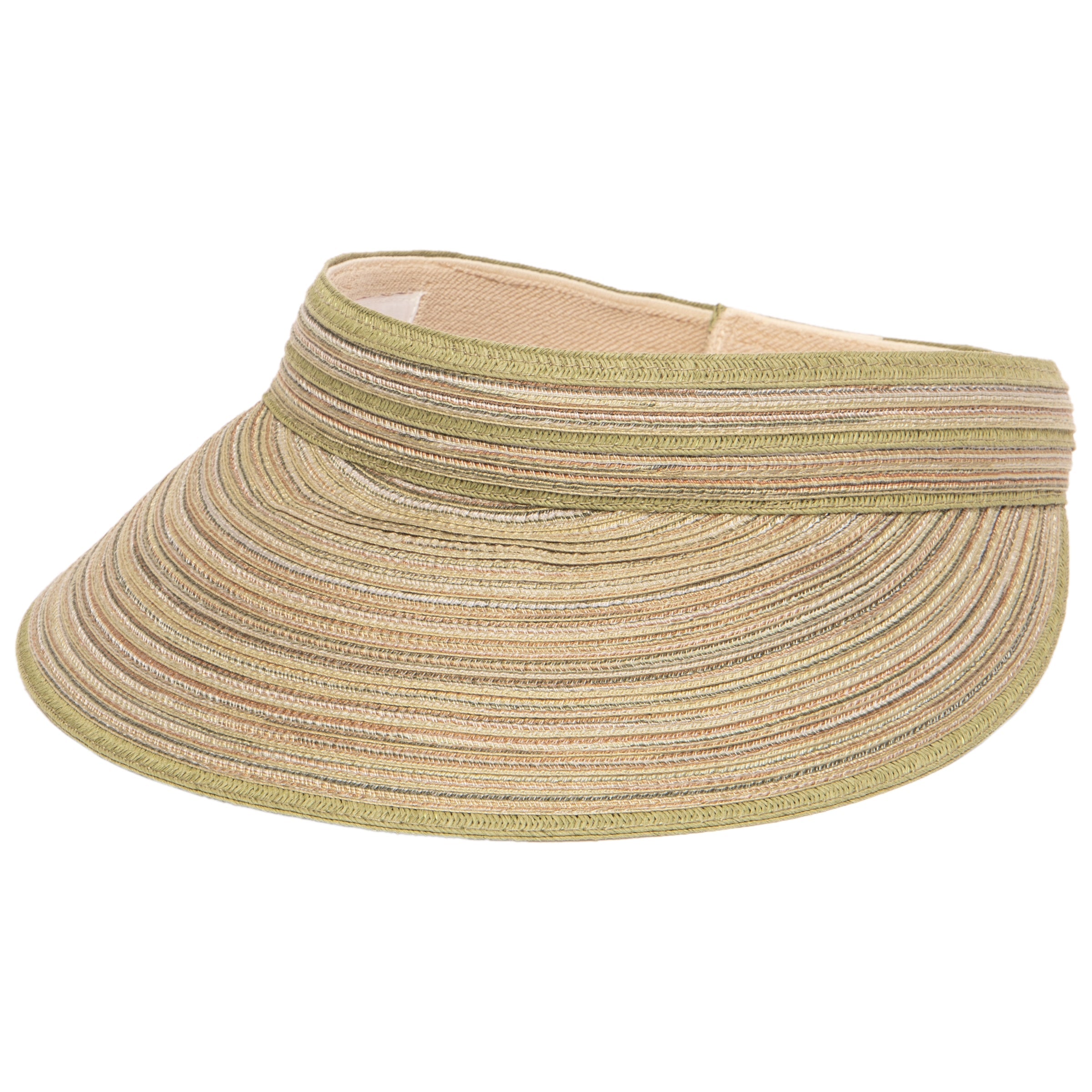 Women's Mixed Braid Visor with Velcro Strap 10 Women's Mixed Braid Visor with Velcro Strap