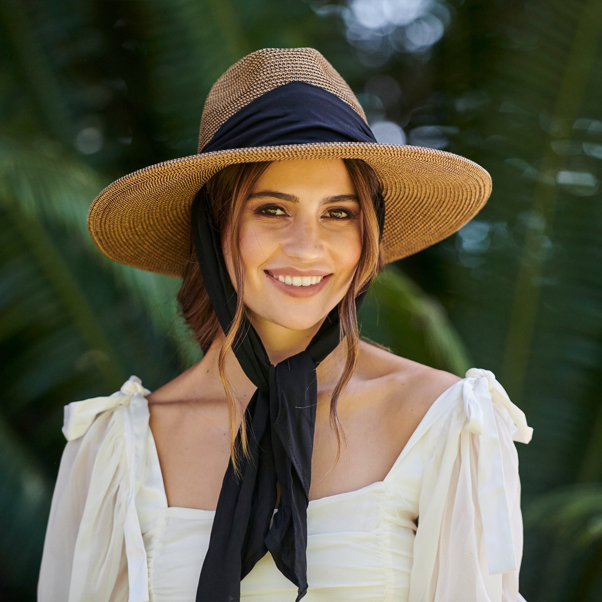 Women's Ultrabraid Fedora With Facial Scarf Wrap 3 Women's Ultrabraid Fedora With Facial Scarf Wrap