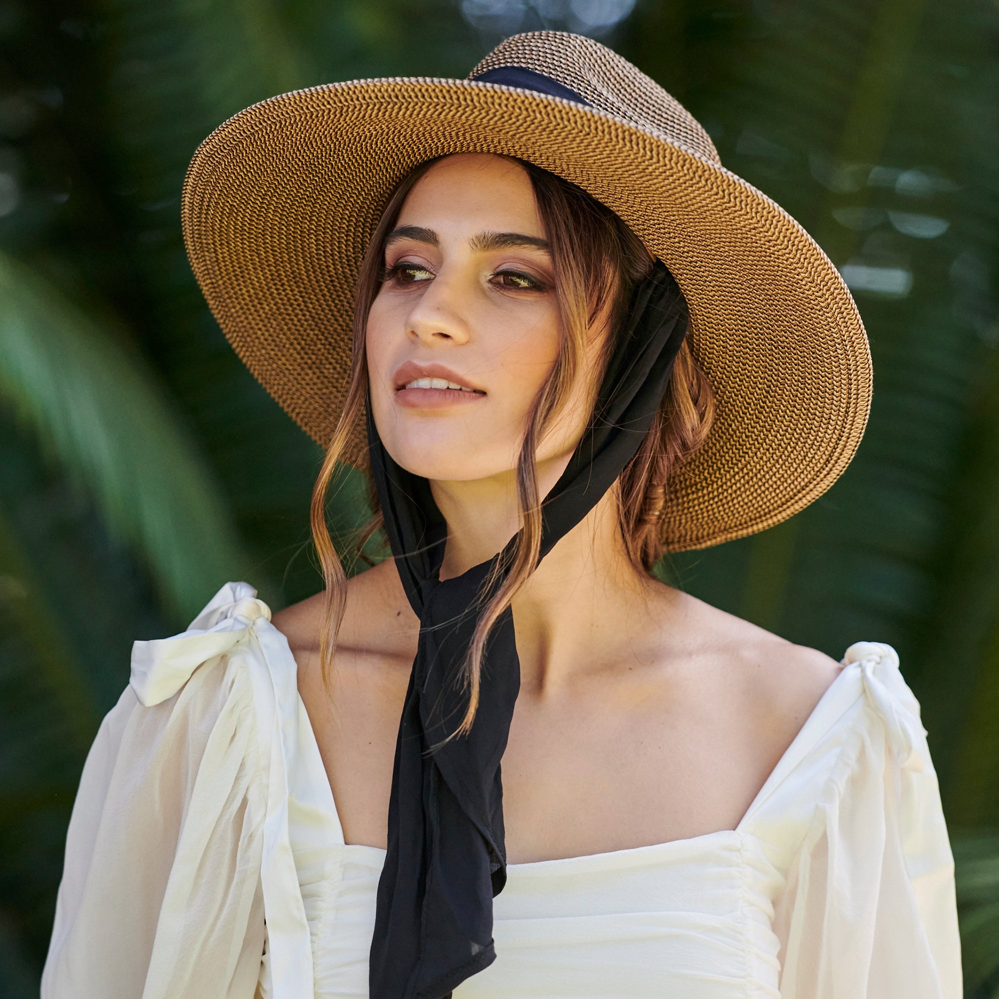 Women's Ultrabraid Fedora With Facial Scarf Wrap 5 Women's Ultrabraid Fedora With Facial Scarf Wrap
