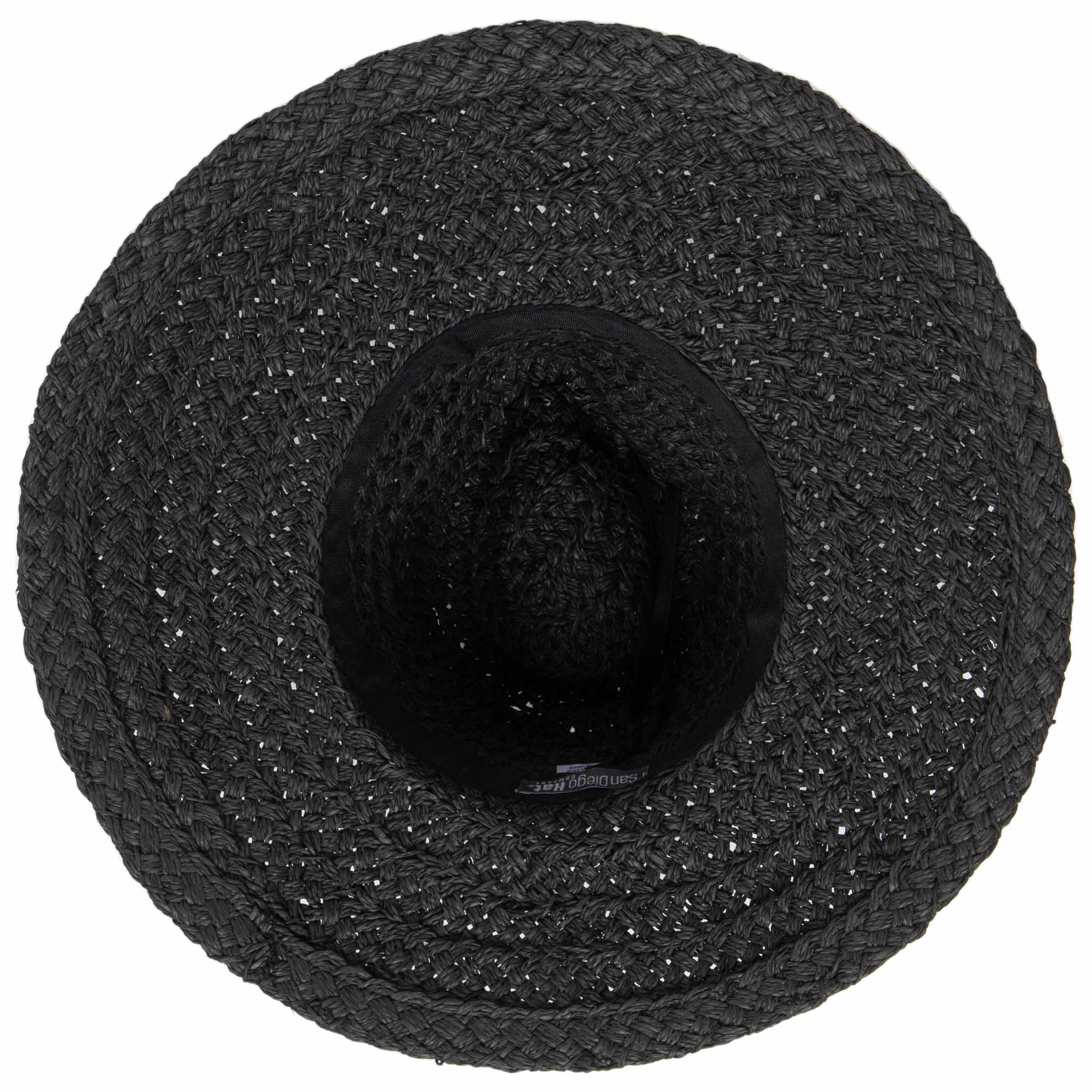 Women's Woven Paper Wide Brim Fedora With Grosgrain 14 Women's Woven Paper Wide Brim Fedora With Grosgrain