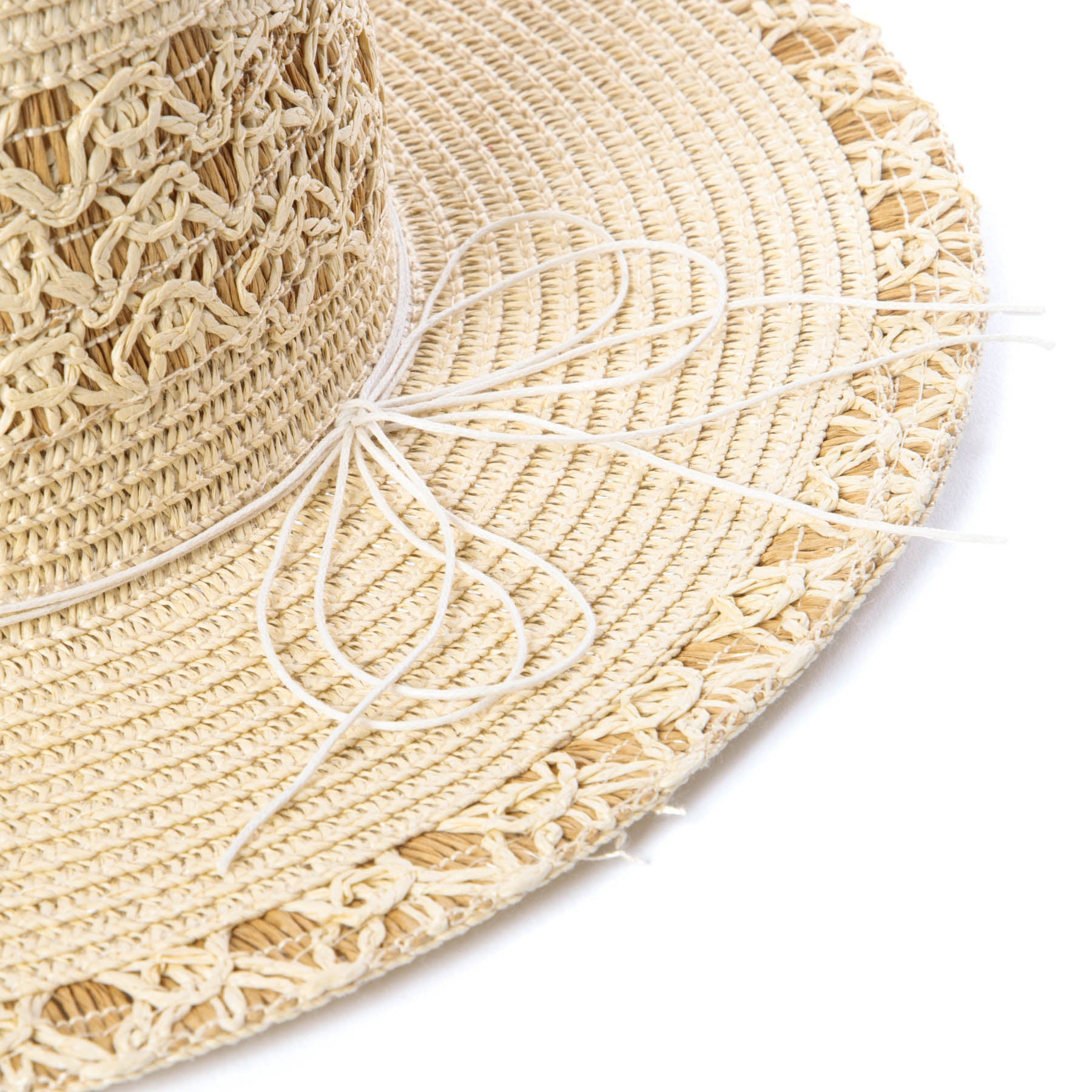 Blanca - Ultrabraid Fedora with Seashell Trim 8 Blanca - Ultrabraid Fedora with Seashell Trim
