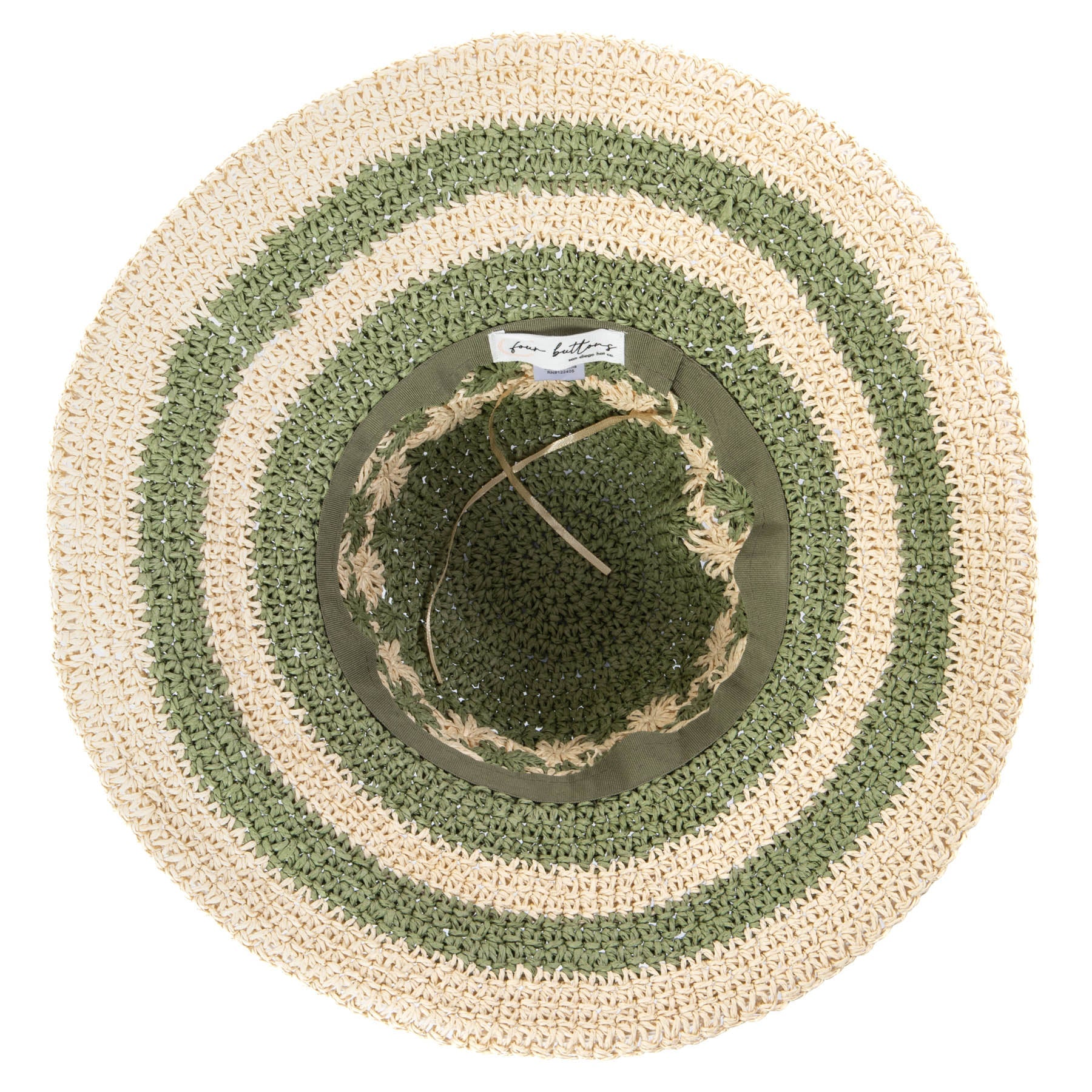 Women's Striped & Floral Crochet Bucket Hat 11 Women's Striped & Floral Crochet Bucket Hat