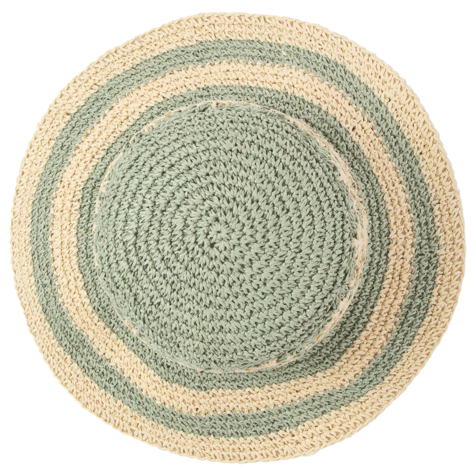 Women's Striped & Floral Crochet Bucket Hat 19 Women's Striped & Floral Crochet Bucket Hat