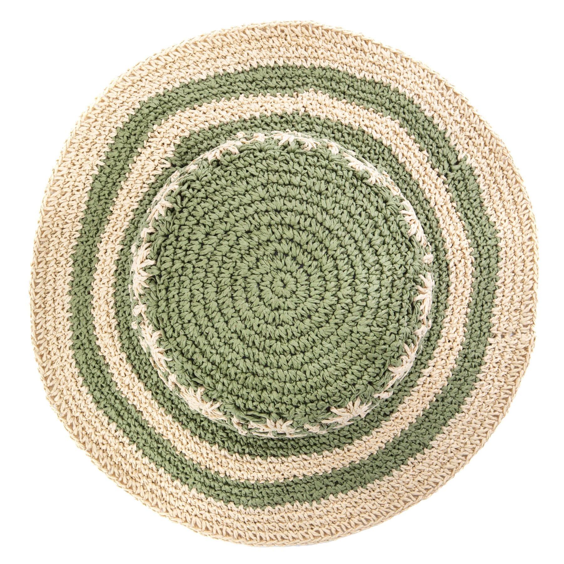 Women's Striped & Floral Crochet Bucket Hat 10 Women's Striped & Floral Crochet Bucket Hat