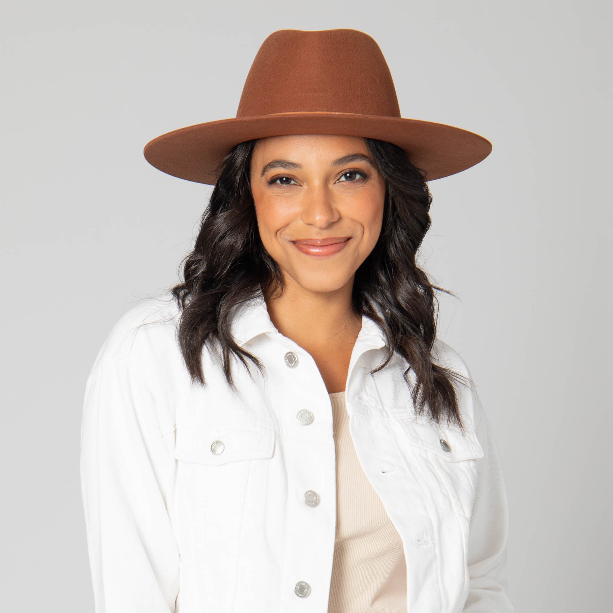 Farrah - Stiff Brim Fedora with Patterned Fabric Band 3 Farrah - Stiff Brim Fedora with Patterned Fabric Band