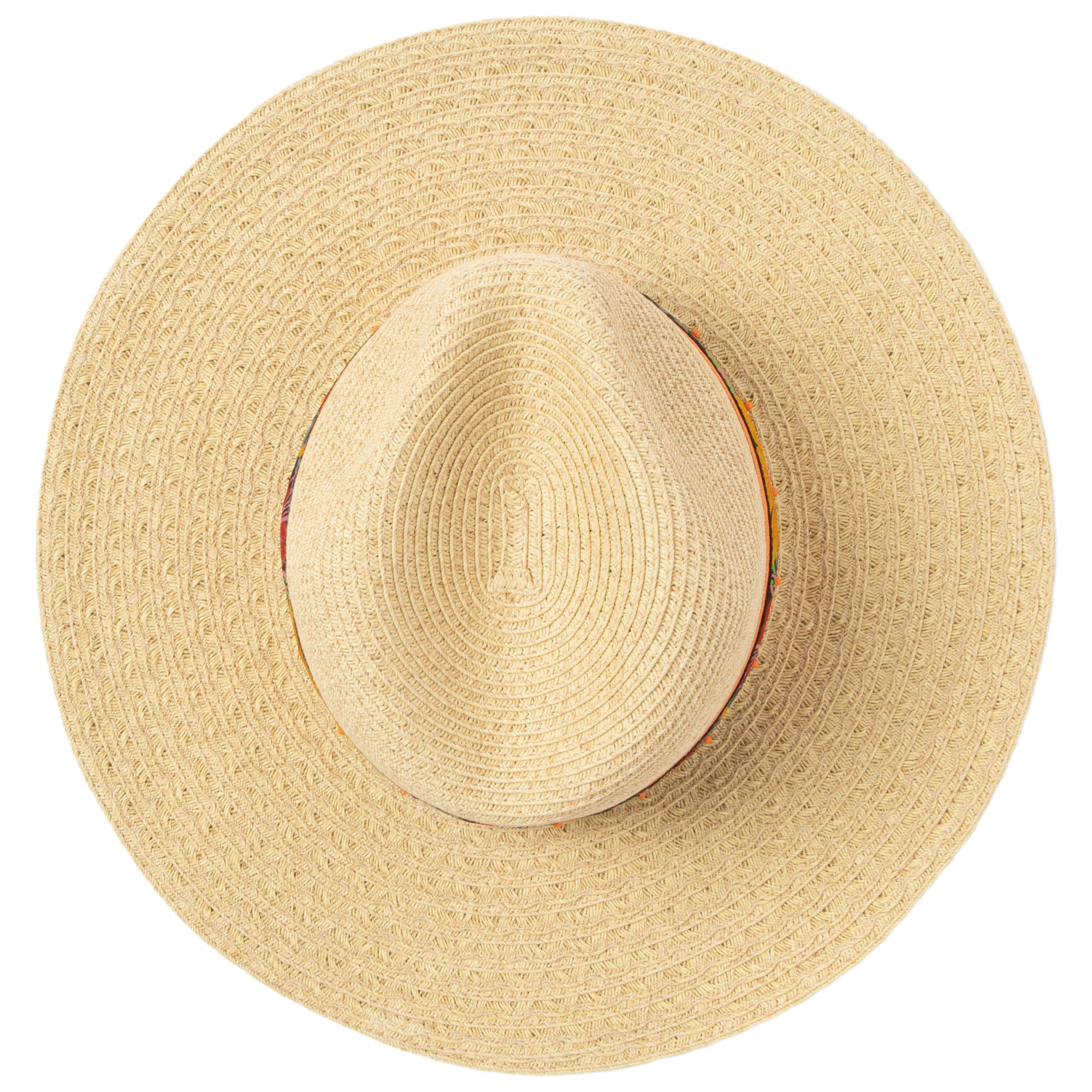 Flora - Mixed Ultrabraid Fedora with Floral Band 5 Flora - Mixed Ultrabraid Fedora with Floral Band