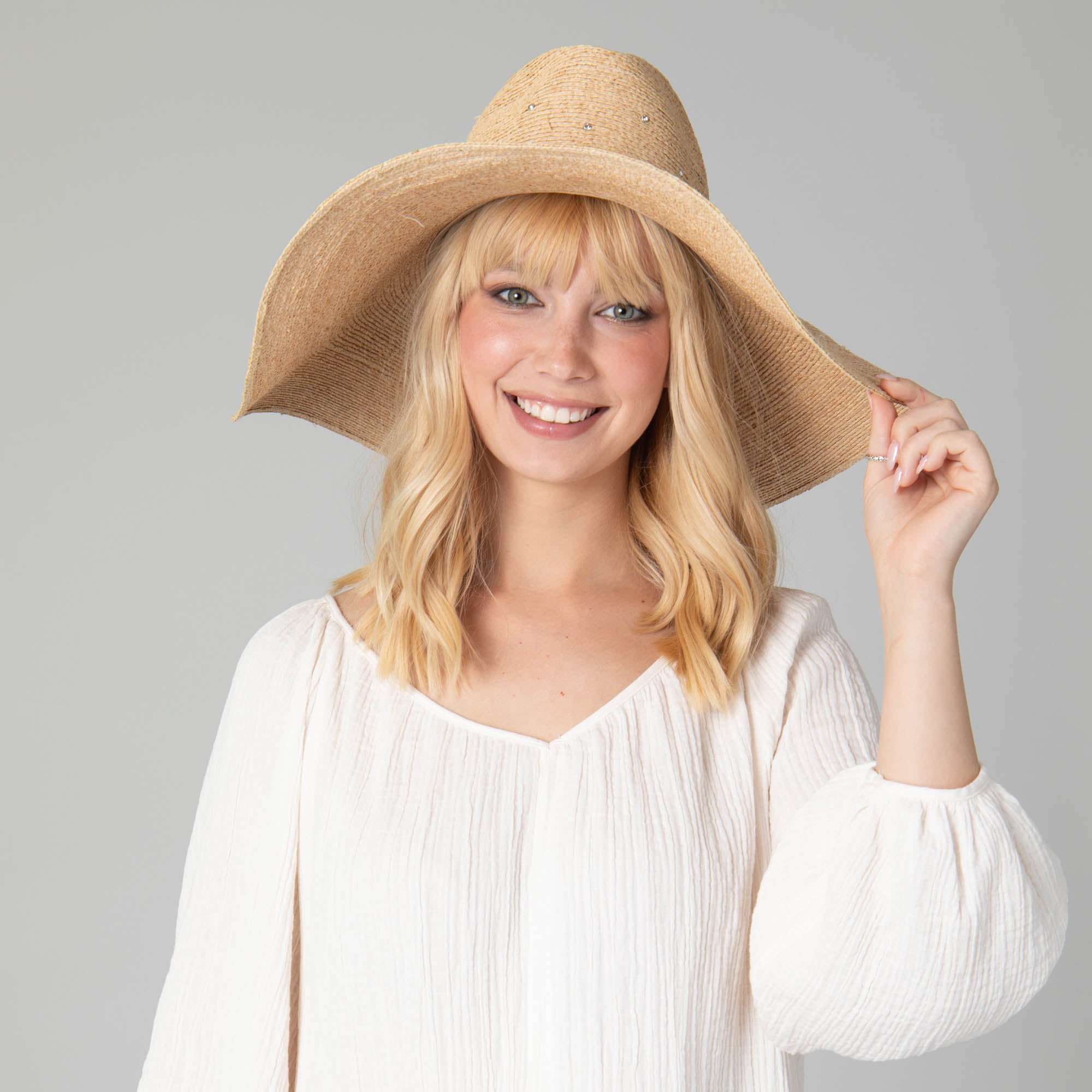 Glitz Wide Brim Fedora Sun Hat 6 Glitz Wide Brim Fedora Sun Hat