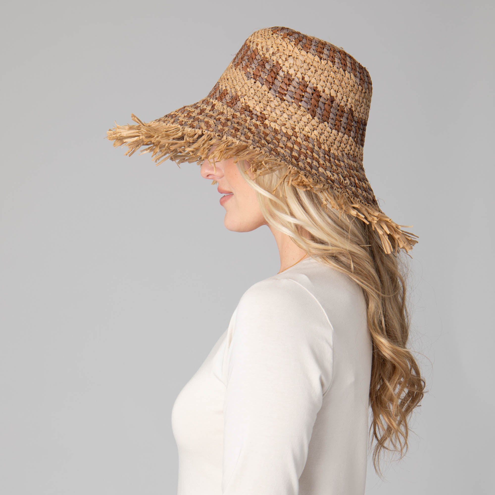 Waverly Women's Frayed Edge Bucket 5 Waverly Women's Frayed Edge Bucket