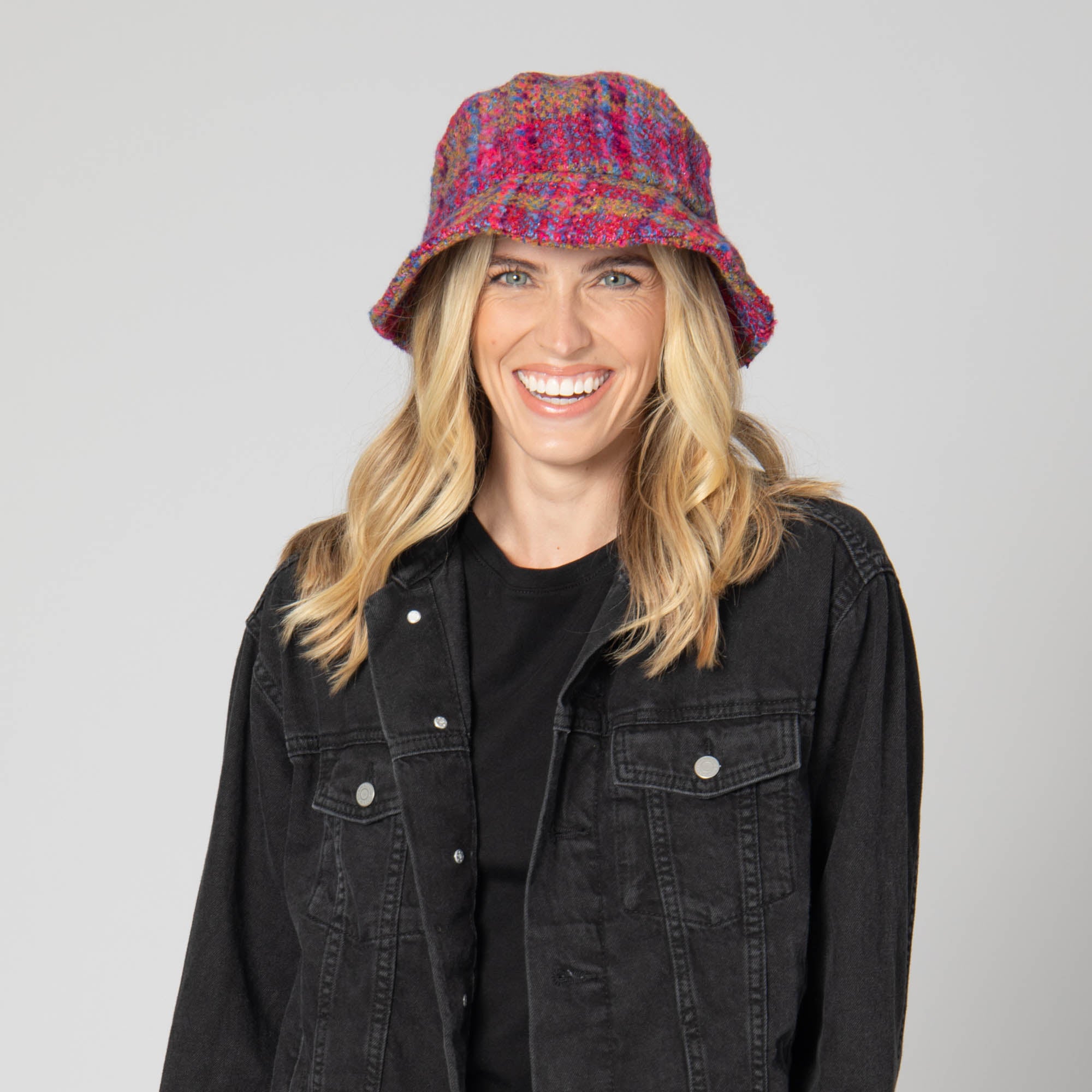 Alabama - Cut & Sew Multi Tweed Bucket Hat 3 Alabama - Cut & Sew Multi Tweed Bucket Hat